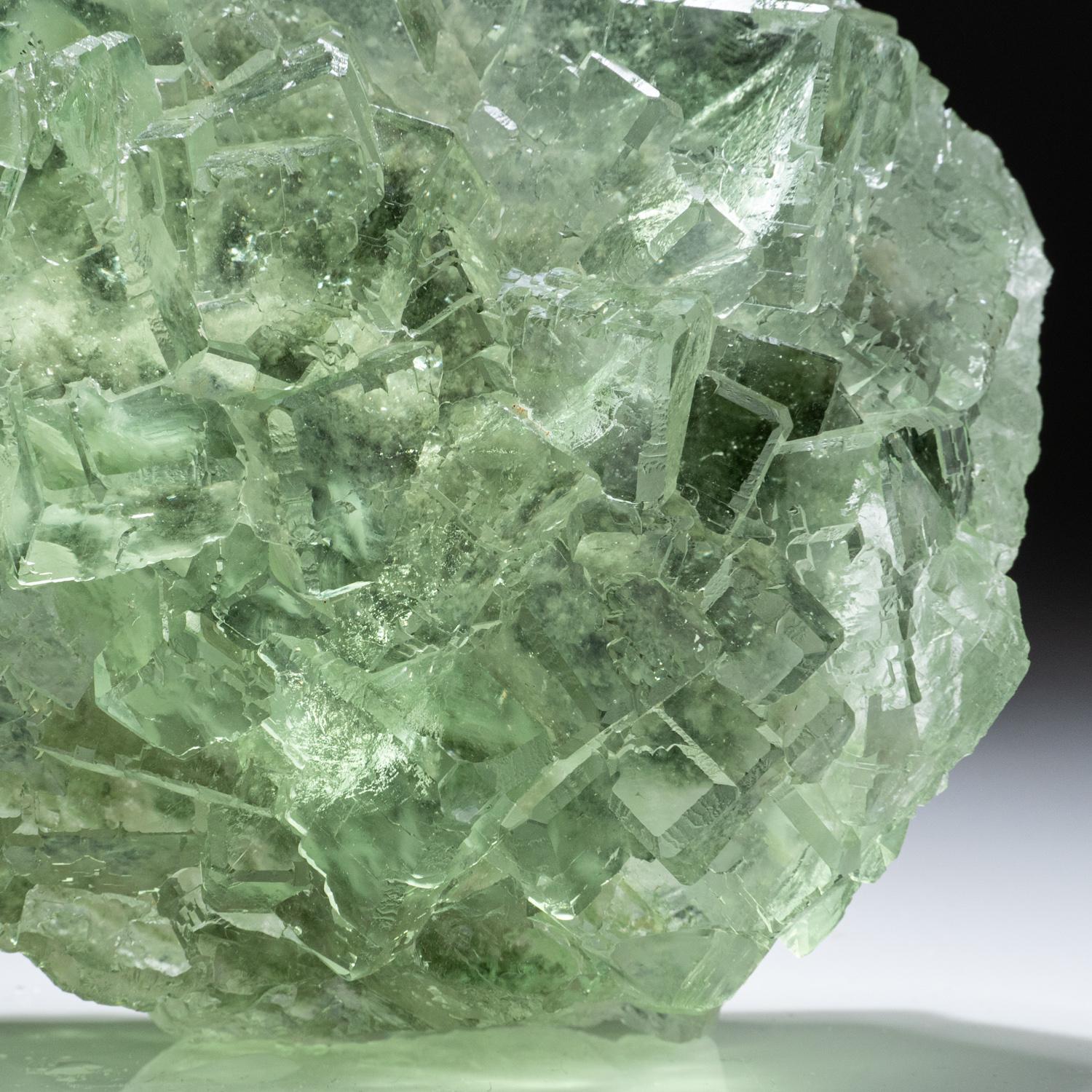 Contemporary Green Fluorite Cluster from XIANGHUALING, HUNAN, CHINA For Sale