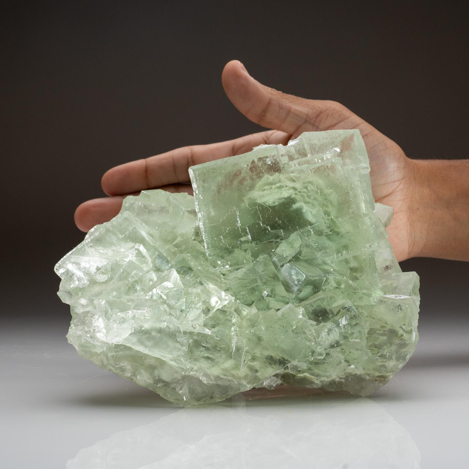 Chinese Green Fluorite from Yaogangxian Mine, Nanling Mountains, Hunan Province, China For Sale