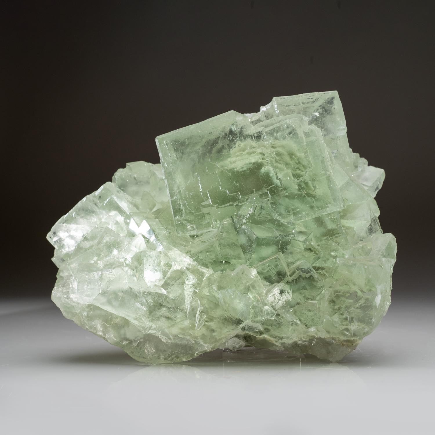 Contemporary Green Fluorite from Yaogangxian Mine, Nanling Mountains, Hunan Province, China For Sale
