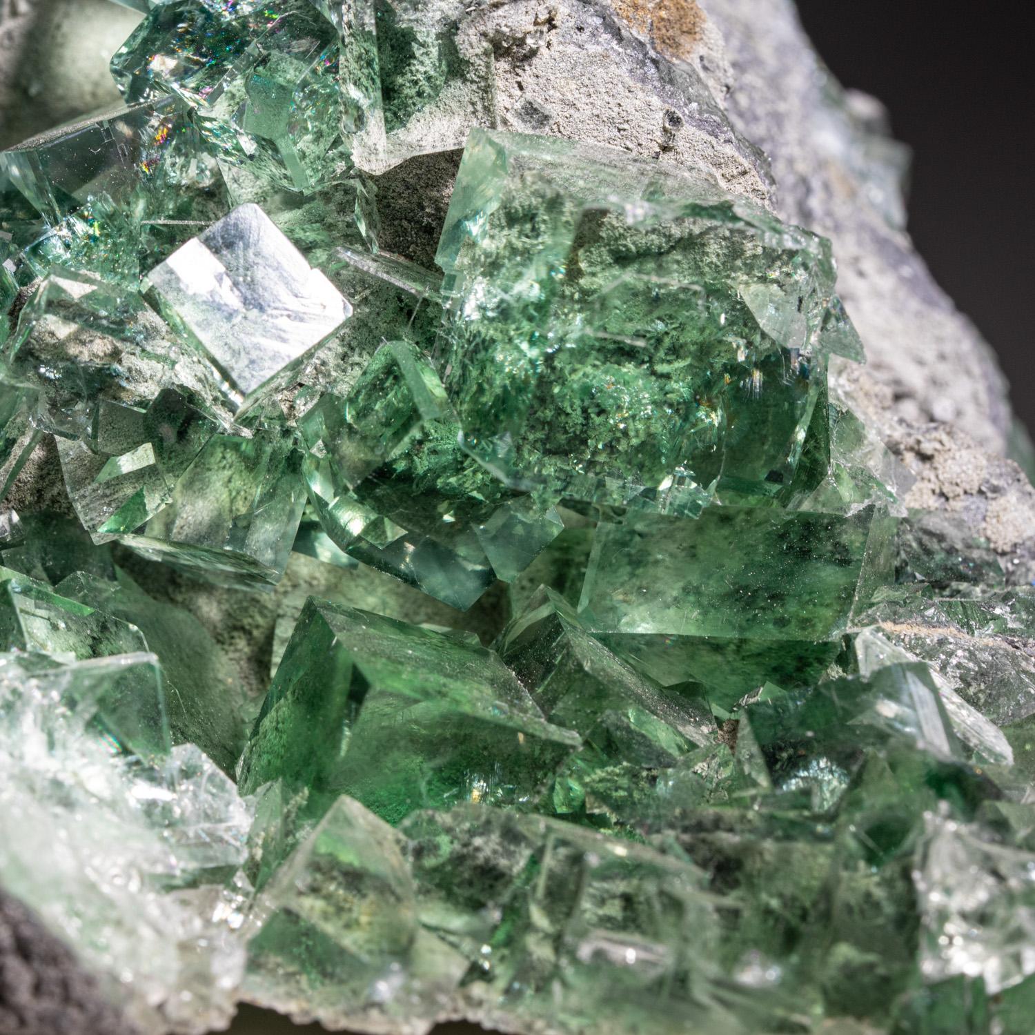 Green Fluorite from Yaogangxian Mine, Nanling Mountains, Hunan Province, China For Sale 1