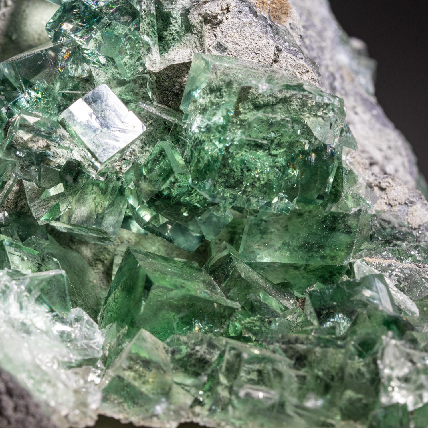 Fluorita verde de la mina Yaogangxian, montañas Nanling, provincia de Hunan, China en venta 1