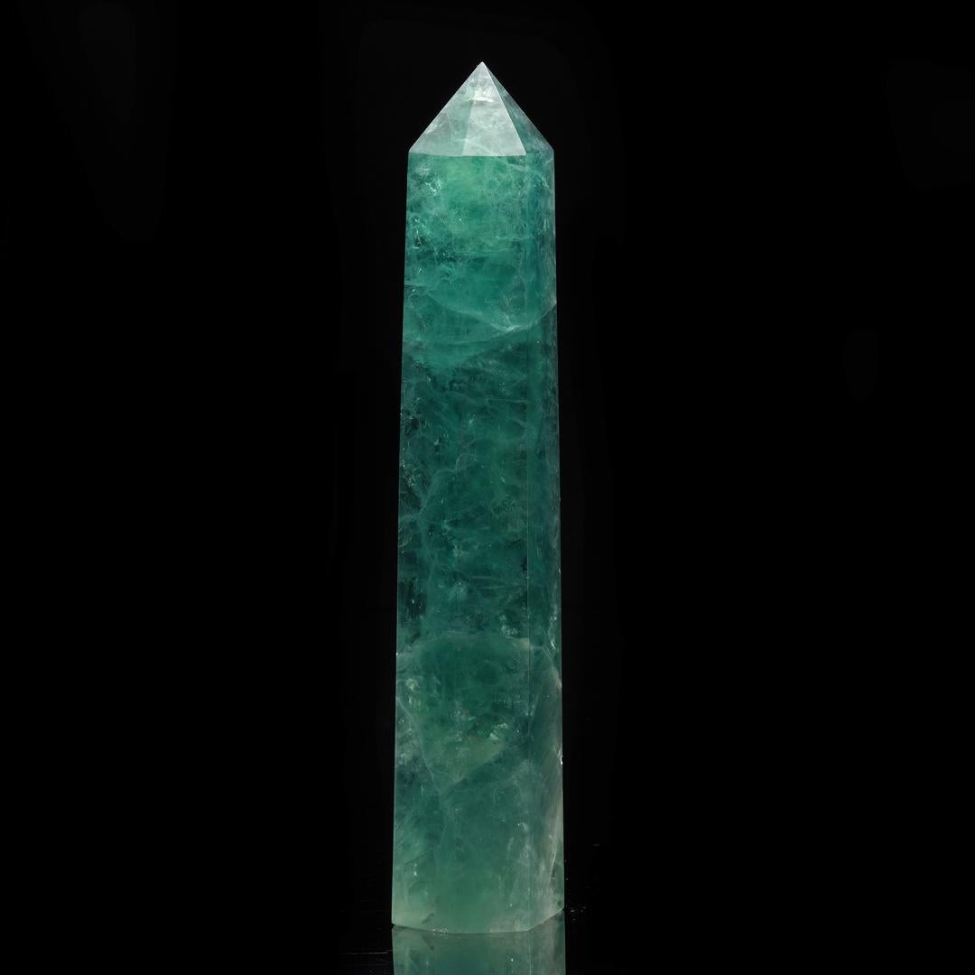 Contemporary Green Fluorite Tower For Sale