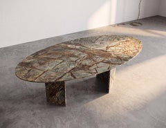 Green Forest Marble Dining Table - Luxury Italian Stone