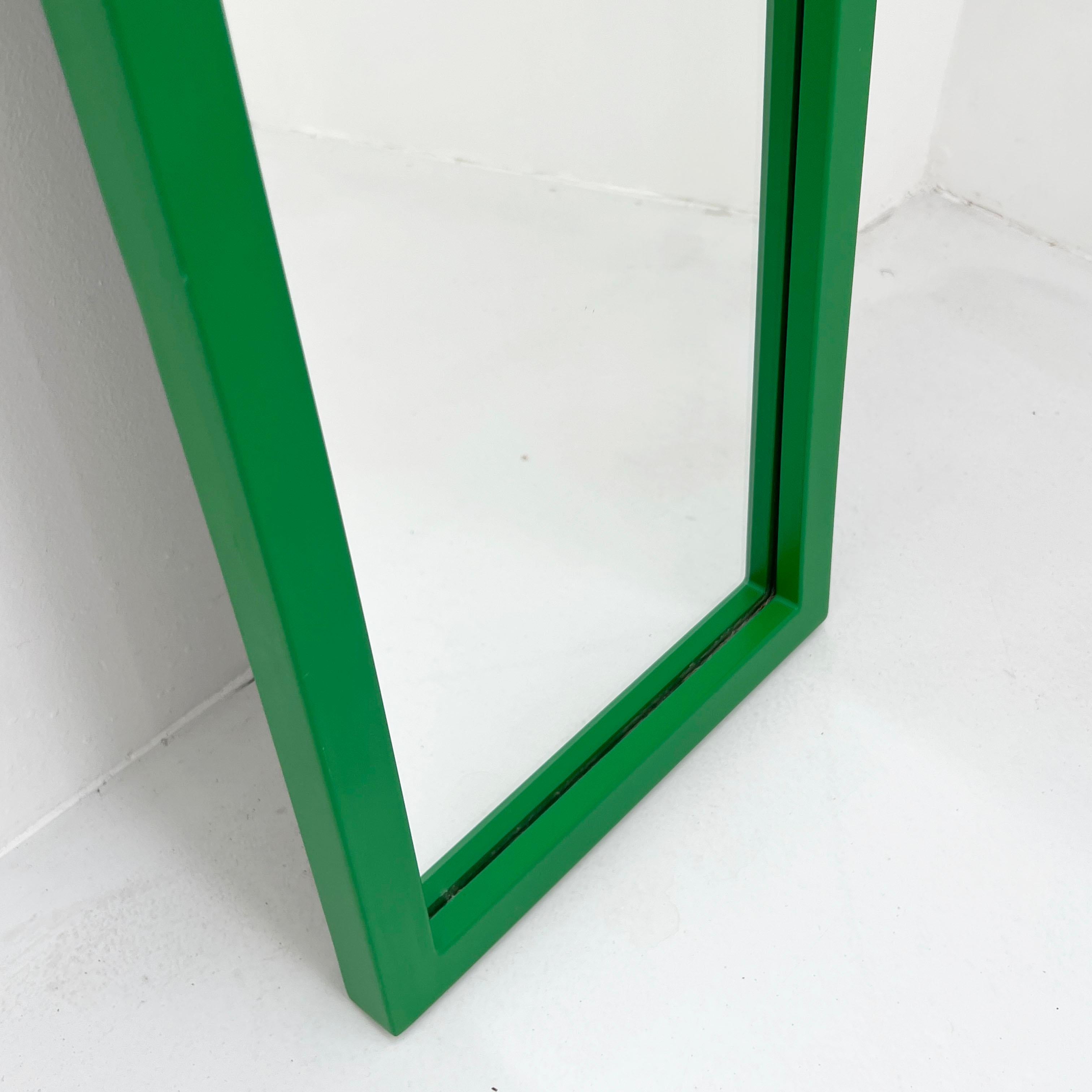 Green Frame Mirror by Anna Castelli Ferrieri for Kartell, 1980s In Good Condition In Ixelles, Bruxelles