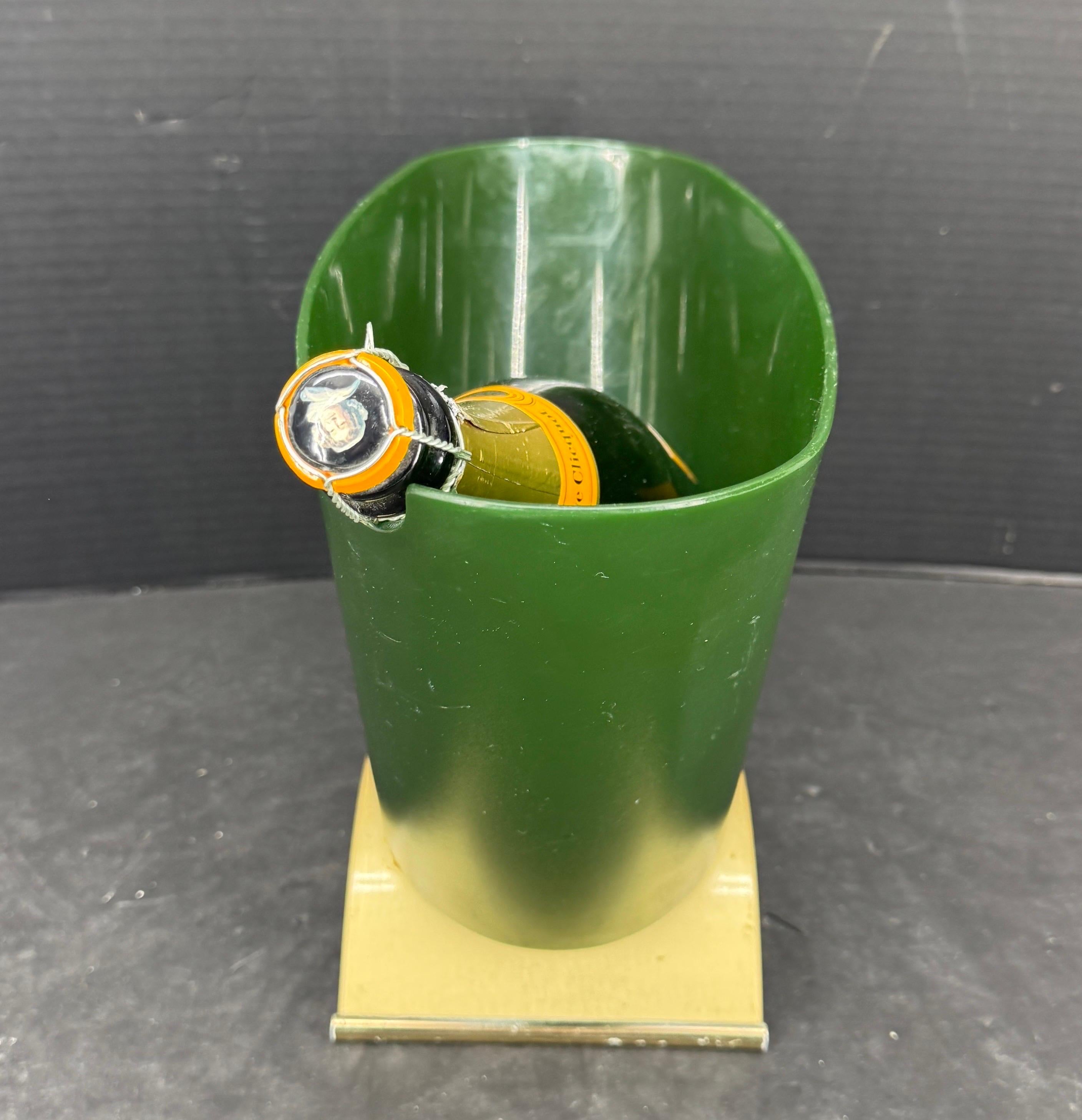Cubitera verde francesa Canard Duchêne para champán y vino Hecho a mano en venta
