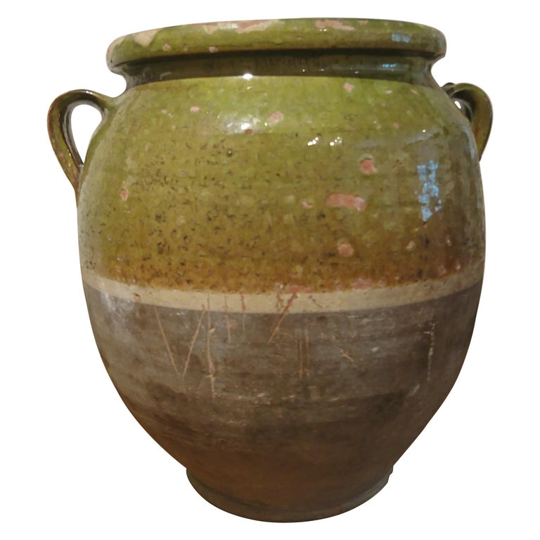 Green French Confit Jar at 1stDibs