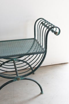 Green Garden Stool from France