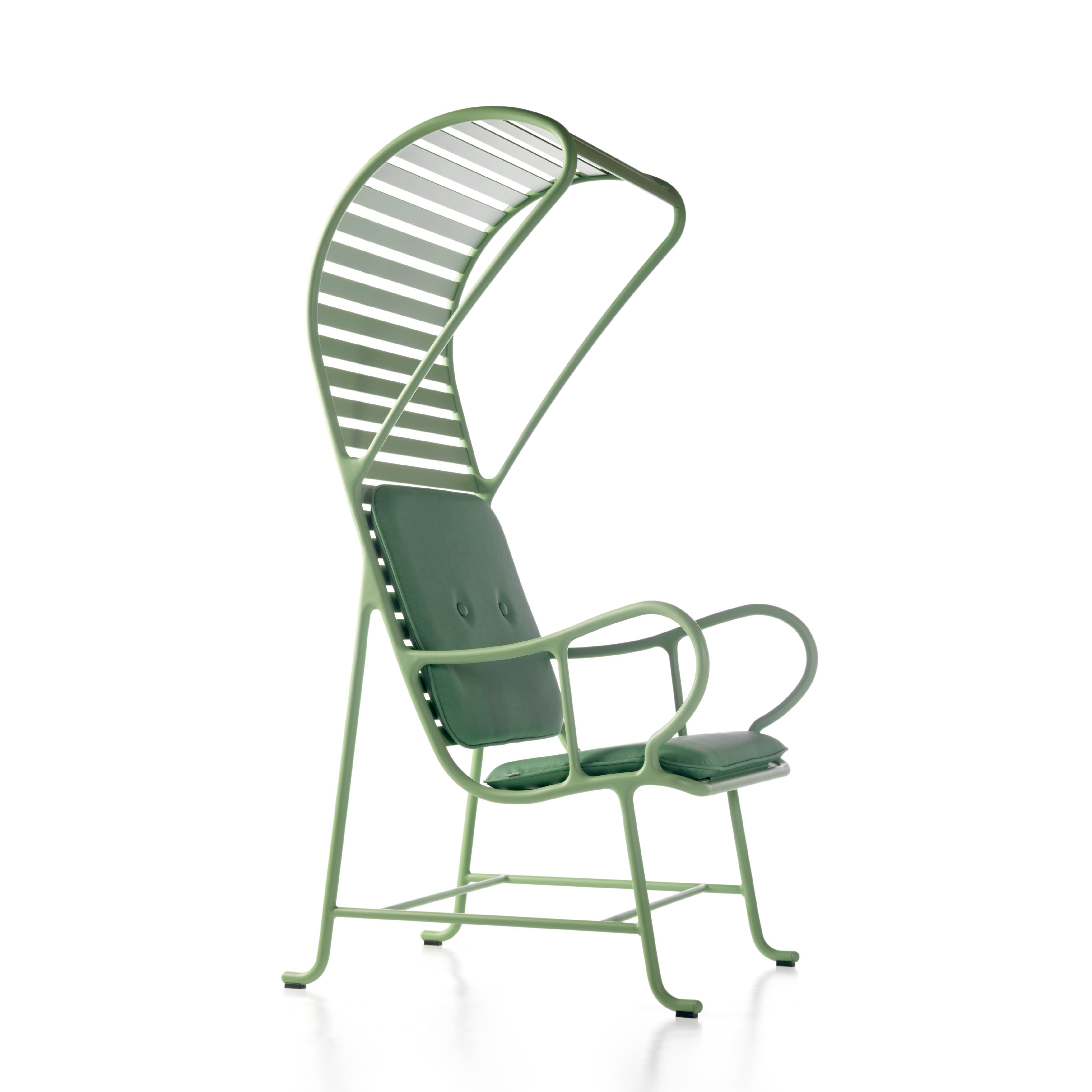 Modern Green Gardenias Armchair with Pergola, Outdoor by Jaime Hayon for BD