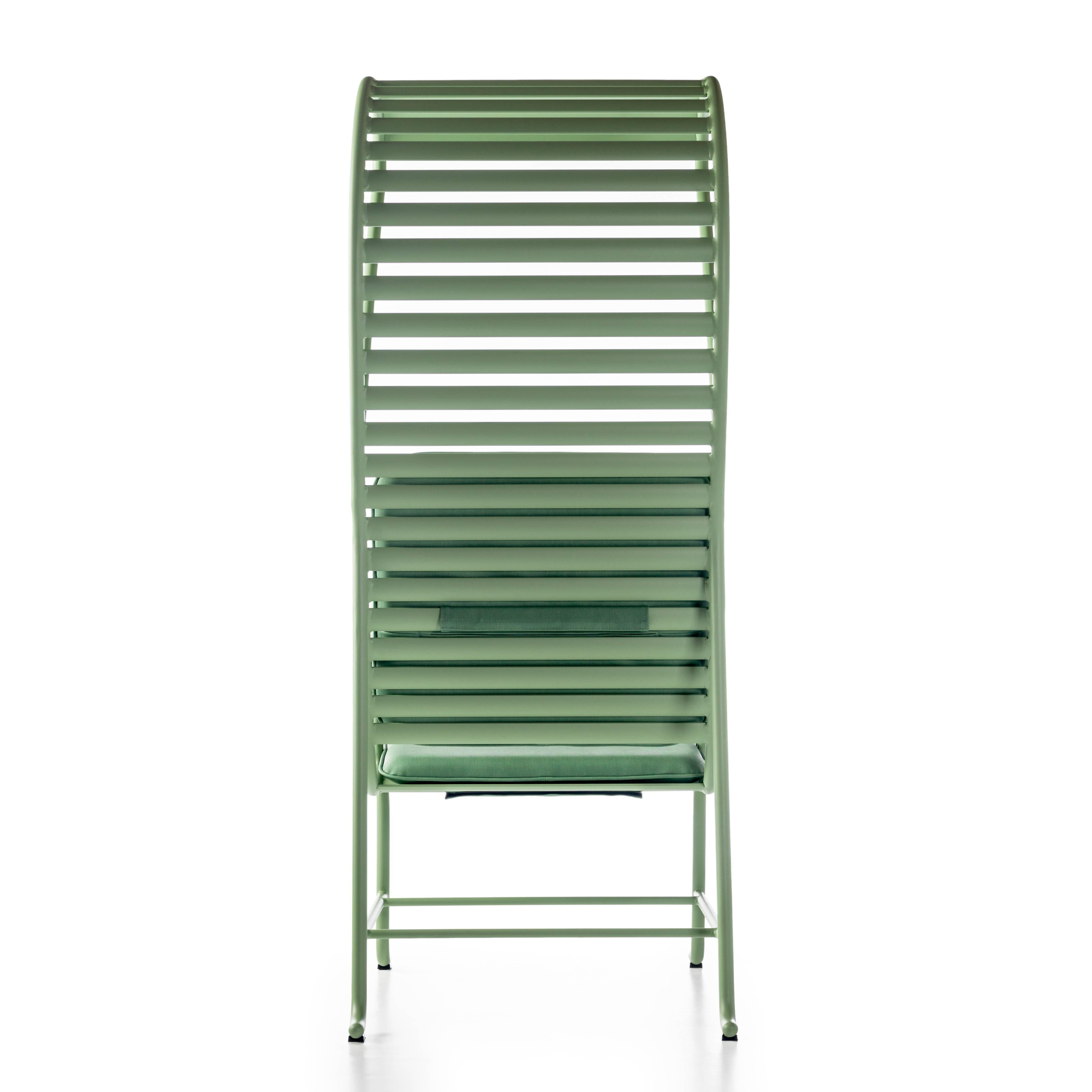 Grüner Gardenias-Sessel mit Pergola, Außenbereich von Jaime Hayon (Gemalt) im Angebot