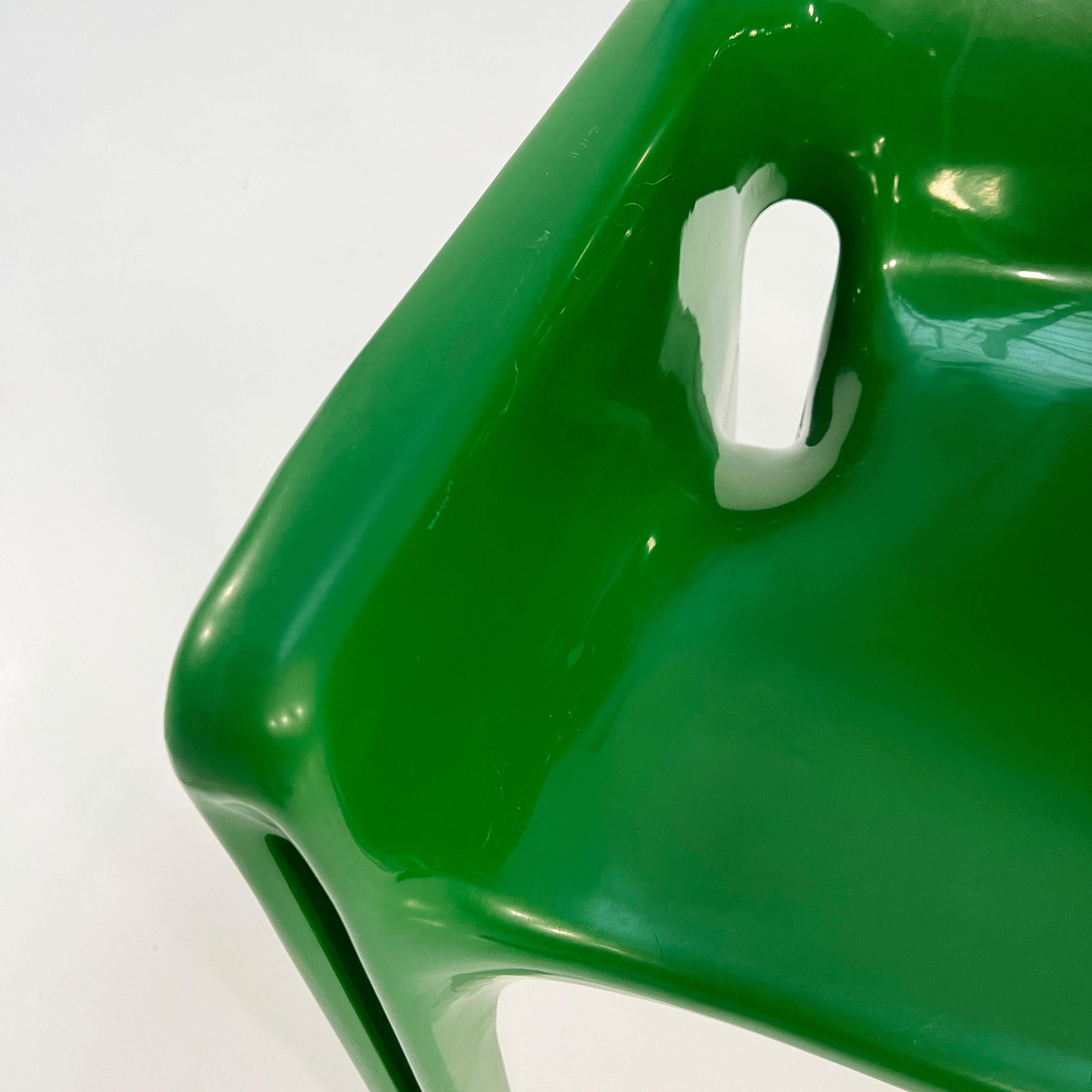 Green Gaudi Chair by Vico Magistretti for Artemide, 1970s 2