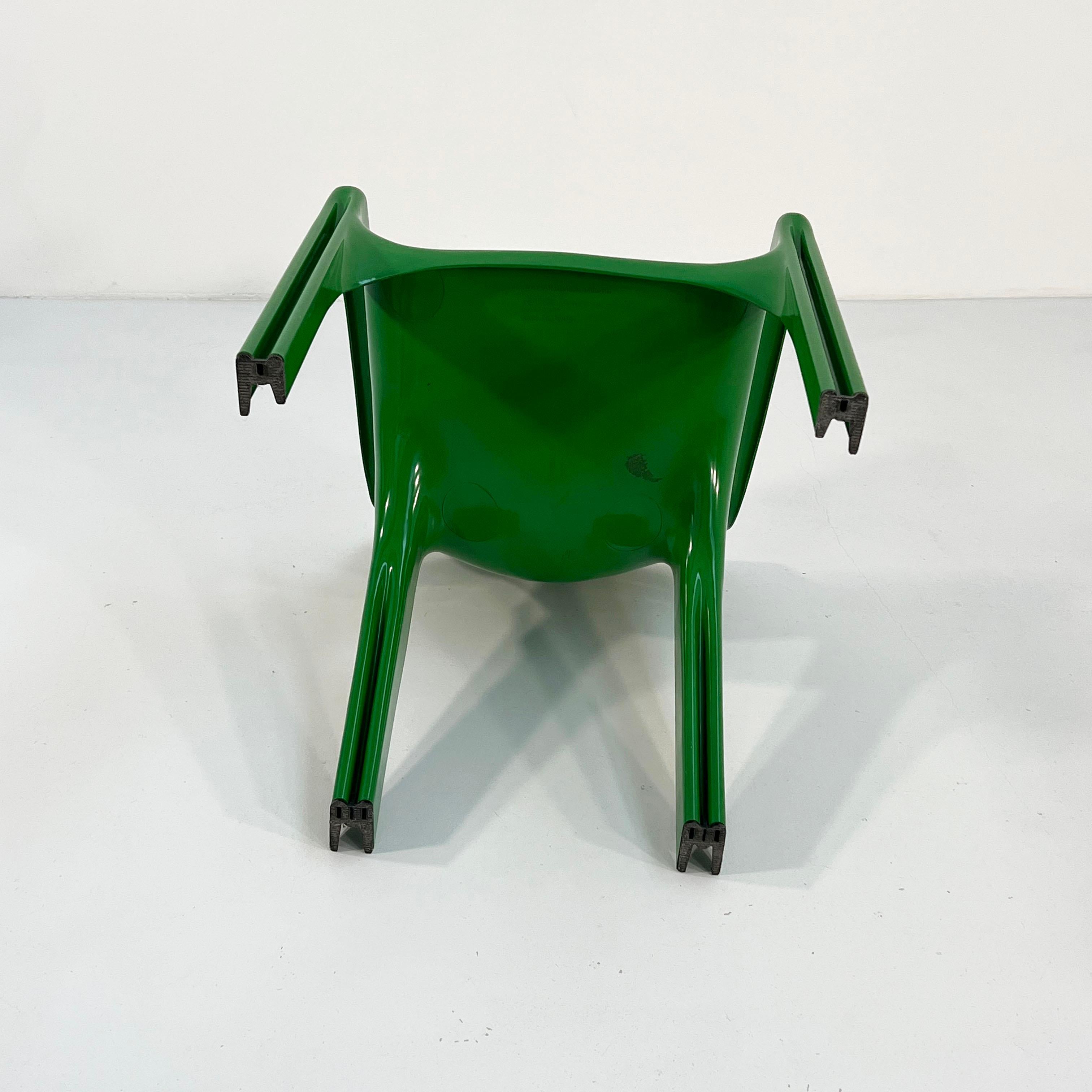 Green Gaudi Chair by Vico Magistretti for Artemide, 1970s 4