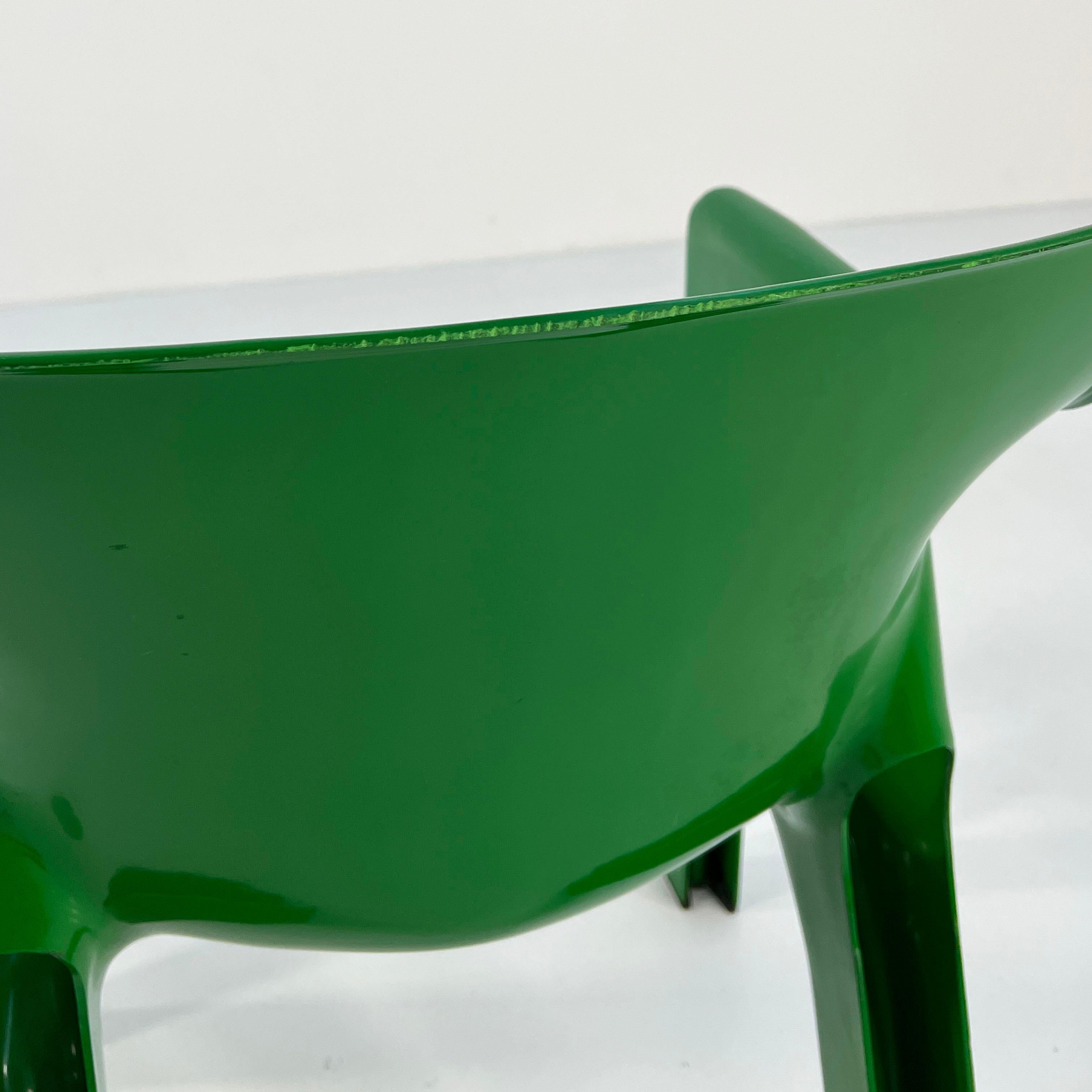 Green Gaudi Chair by Vico Magistretti for Artemide, 1970s 5