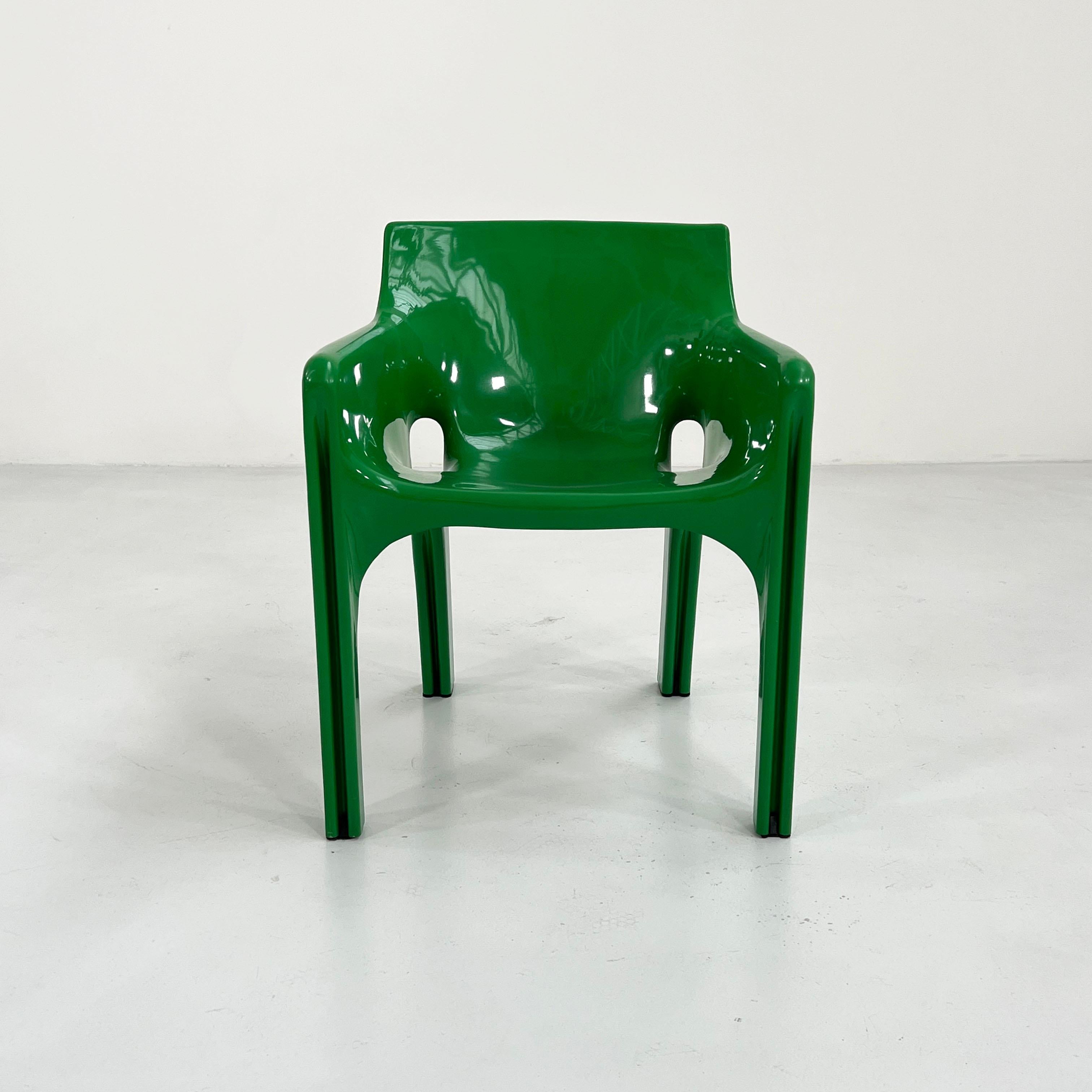 Mid-Century Modern Green Gaudi Chair by Vico Magistretti for Artemide, 1970s