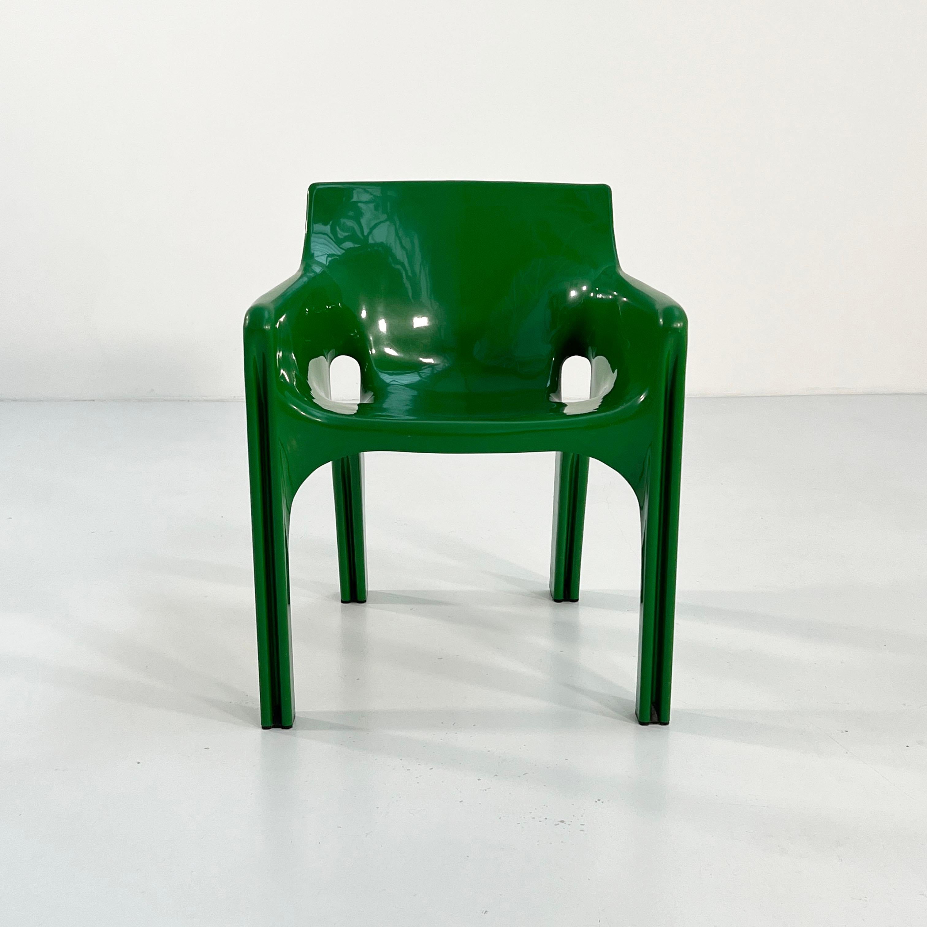 Mid-Century Modern Green Gaudi Chair by Vico Magistretti for Artemide, 1970s