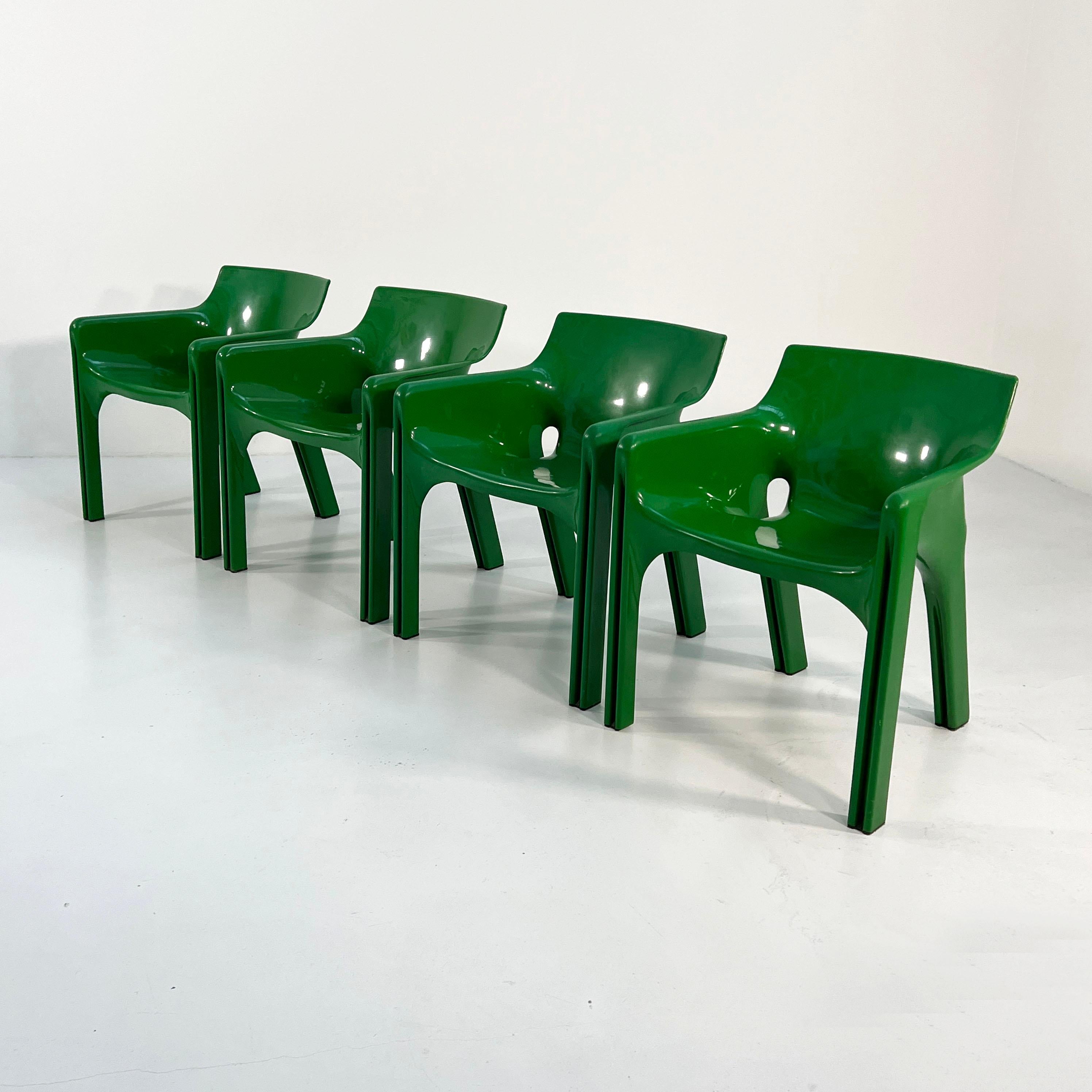 Italian Green Gaudi Chair by Vico Magistretti for Artemide, 1970s