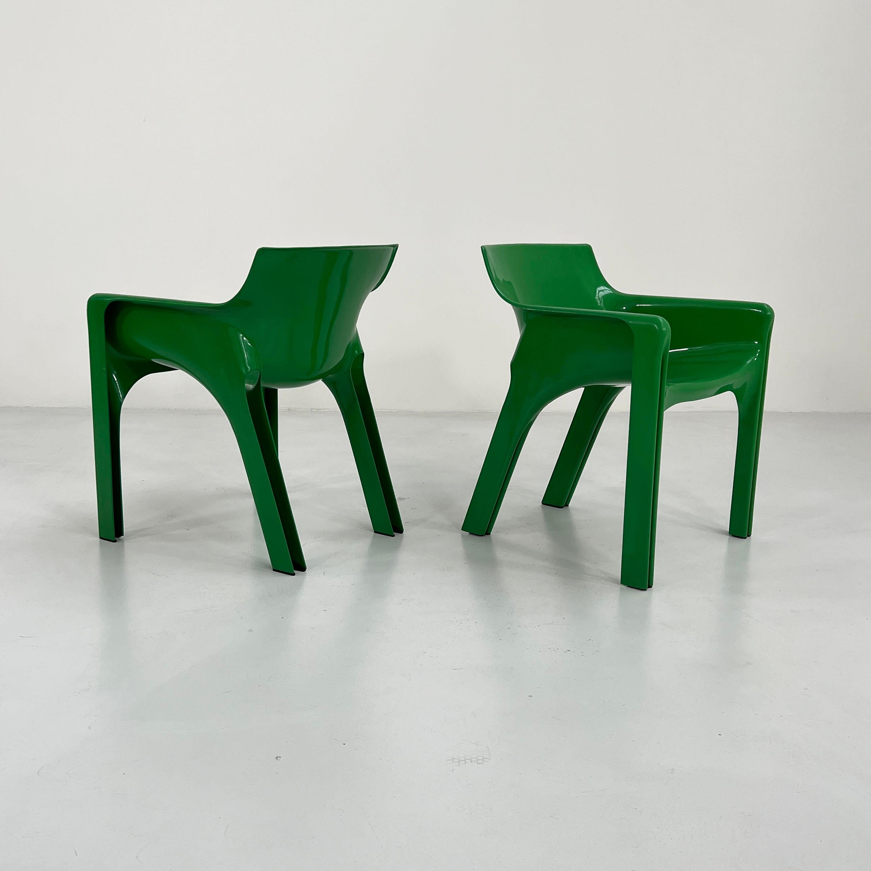 Green Gaudi Chair by Vico Magistretti for Artemide, 1970s 1