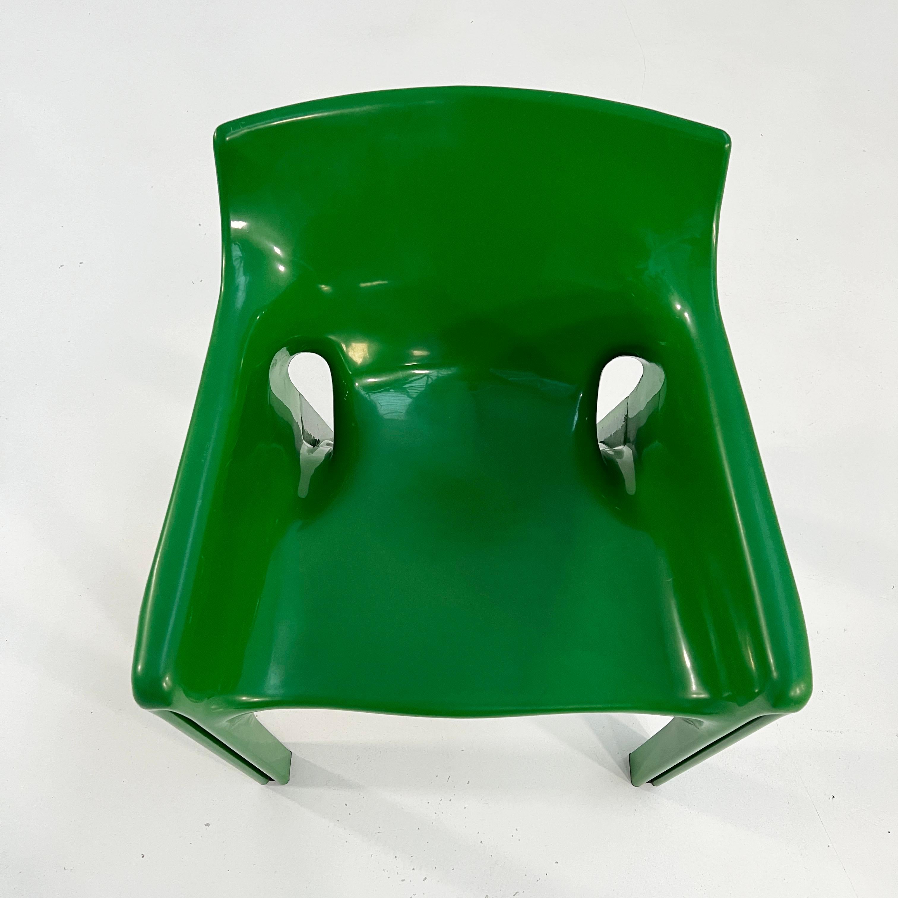 Green Gaudi Chair by Vico Magistretti for Artemide, 1970s 1