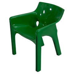 Grüner Gaudi-Stuhl von Vico Magistretti für Artemide, 1970er Jahre