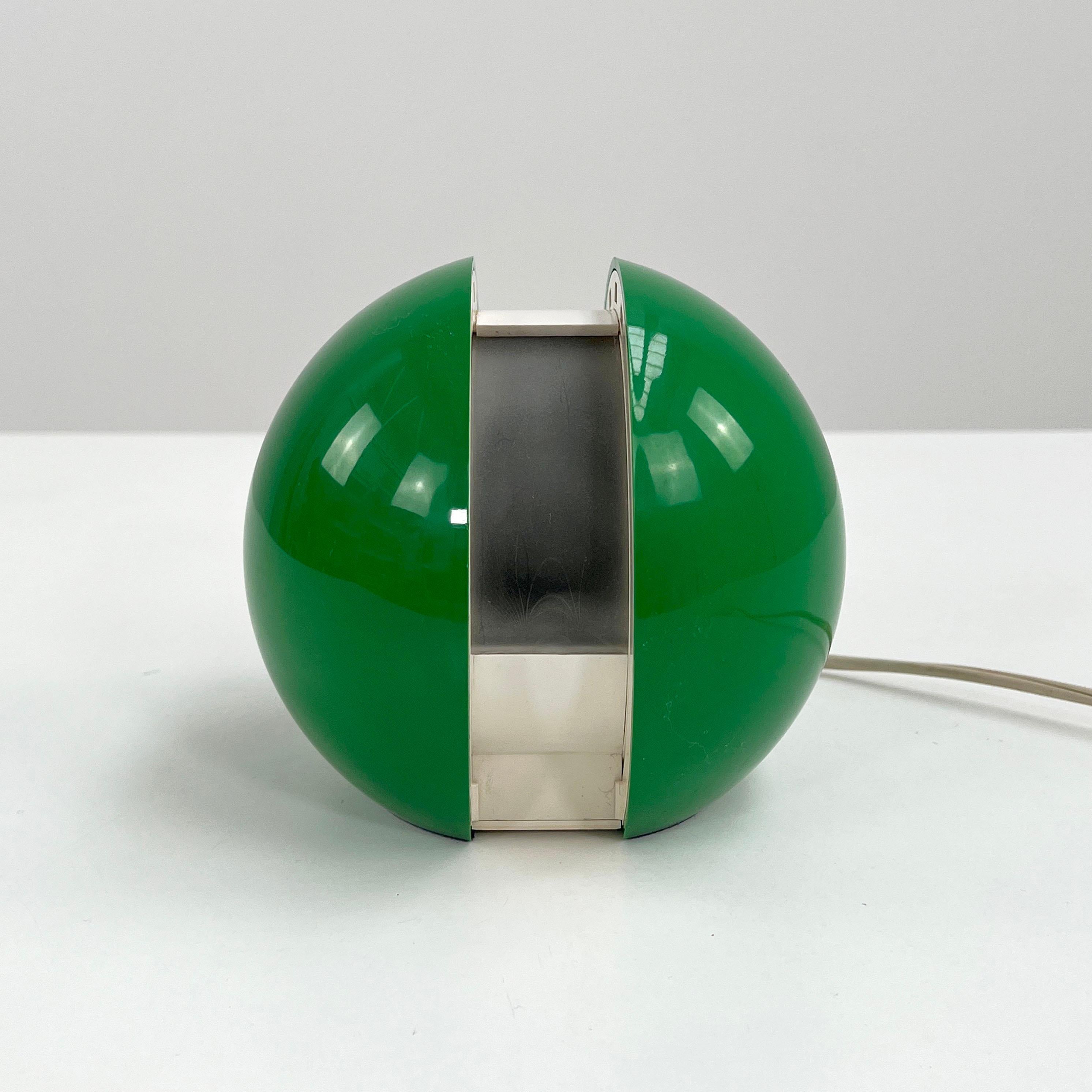 Green GEA lamp by Gianni Colombo for Arredoluce, 1960s
Designer - Gianni Colombo
Producer - Arredoluce
Model - GEA Lamp
Design Period - Sixties
Measurements - Width 16 cm x Depth 14 cm x Height 13 cm 
Materials - Plastic
Color - Green,
