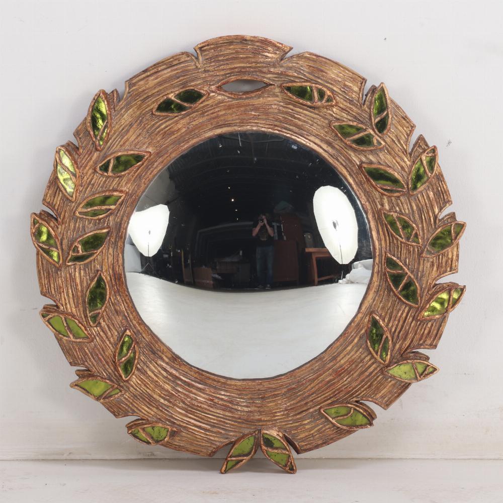 A variation on the Mid-Century design, ‘Grand miroir feuilles vertes’ (elaborate mirror with greenery) which was designed to remind us of 