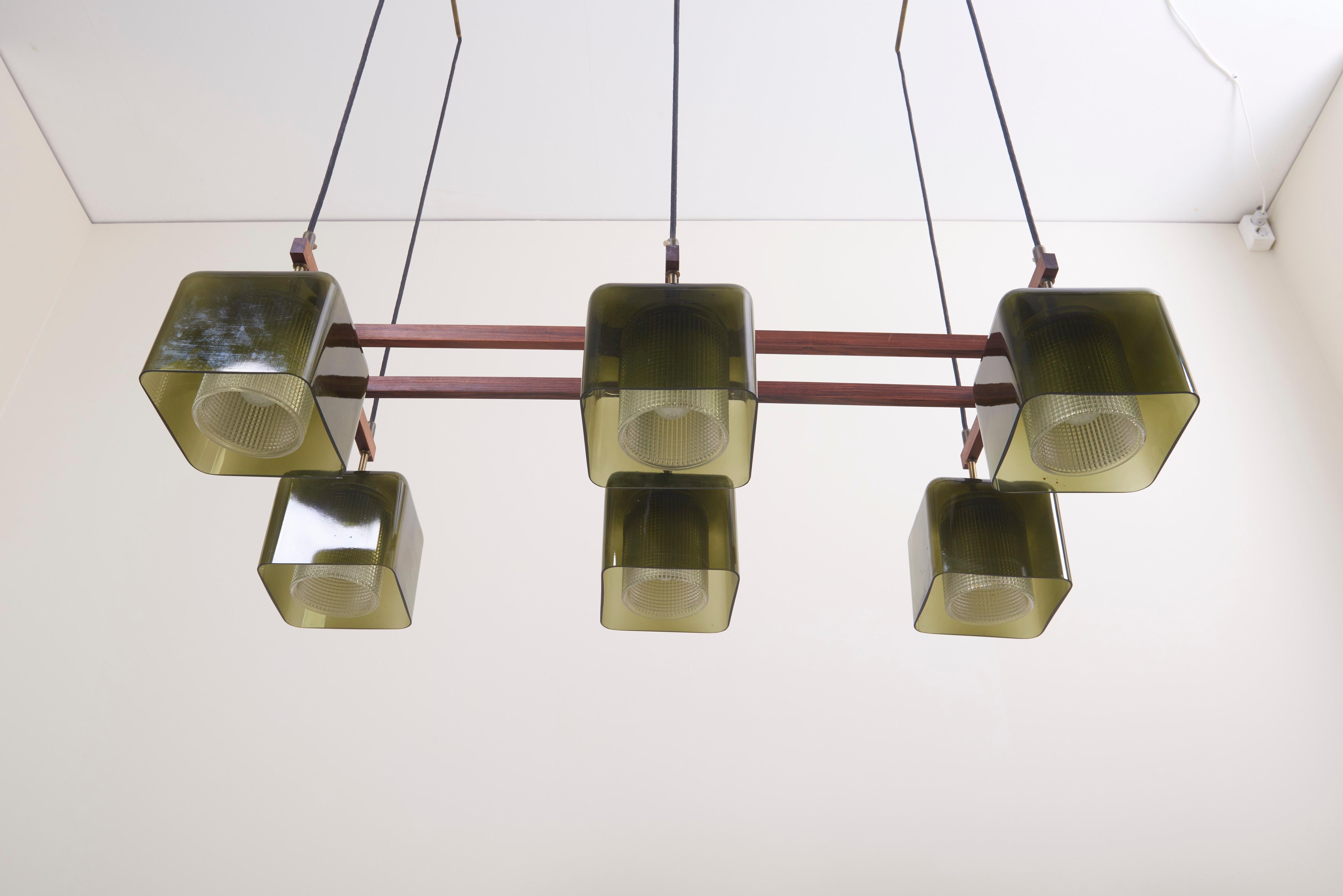Green Glass Ceiling Lamp by Carl Fagerlund for Orrefors 10