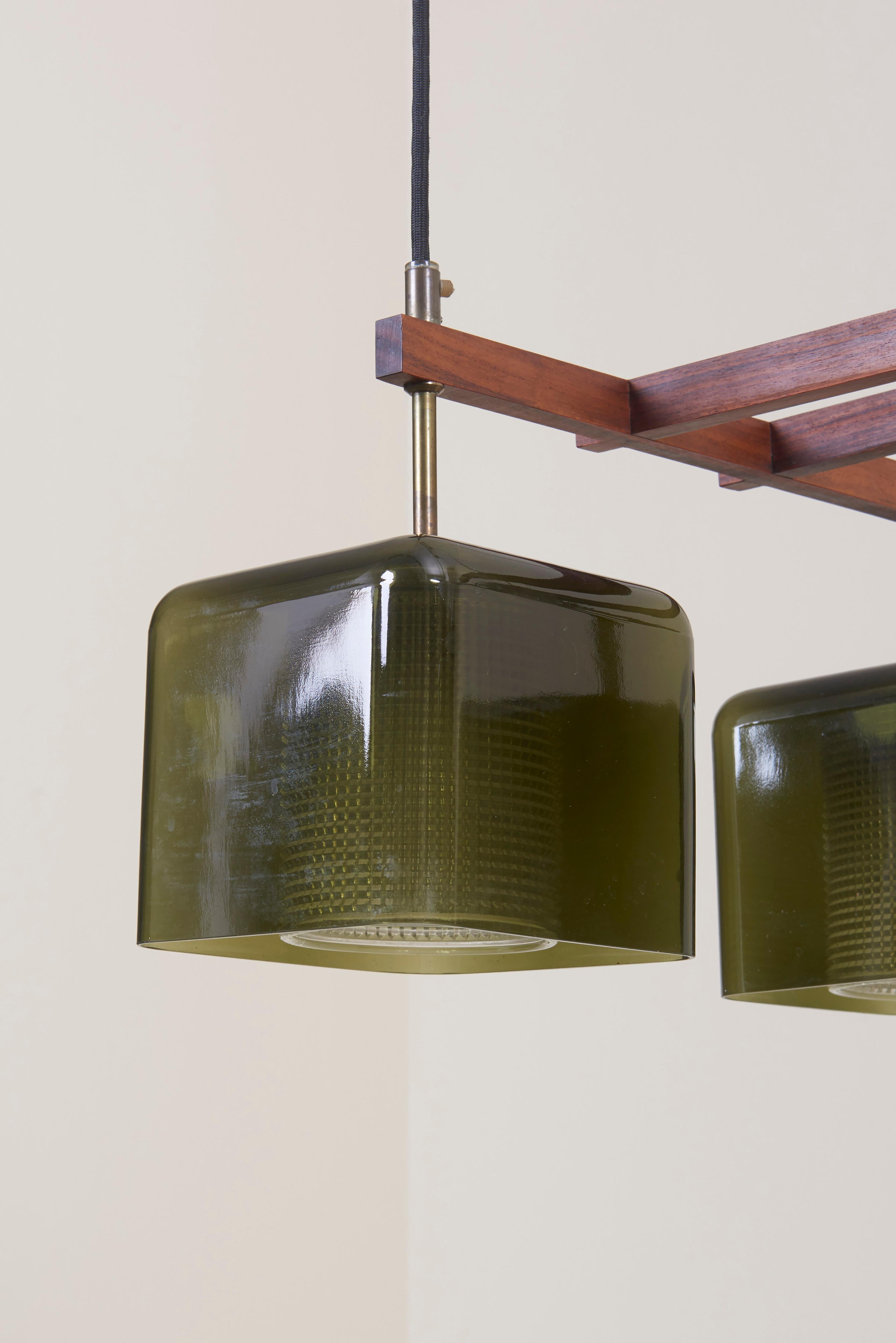 Green Glass Ceiling Lamp by Carl Fagerlund for Orrefors 13