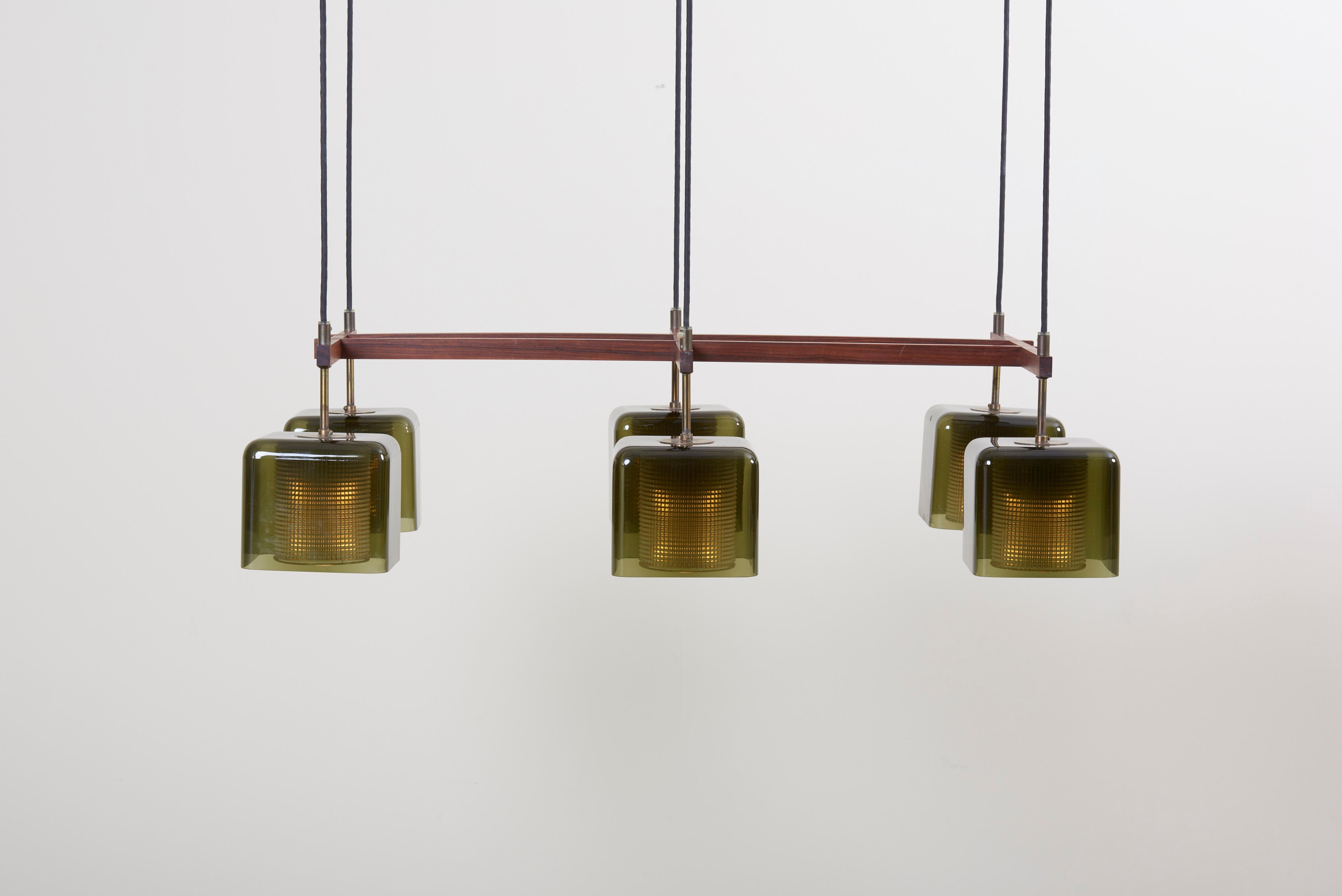 Green Glass Ceiling Lamp by Carl Fagerlund for Orrefors 3