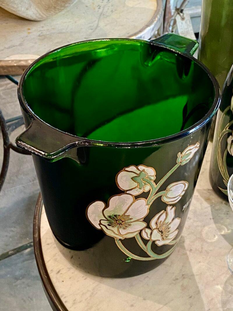 Raffreddatore di champagne in vetro verde, Perrier Jouët In condizioni buone in vendita a Copenhagen K, DK