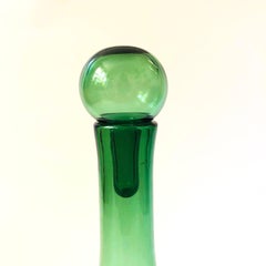 Green Glass Decanter