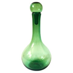 Green Glass Decanter