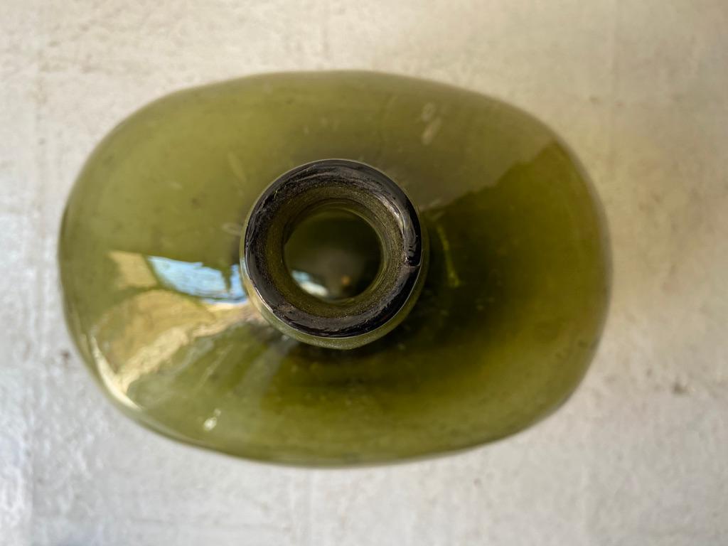 Green Glass Demijohn from Mexico, Circa 1920's 2