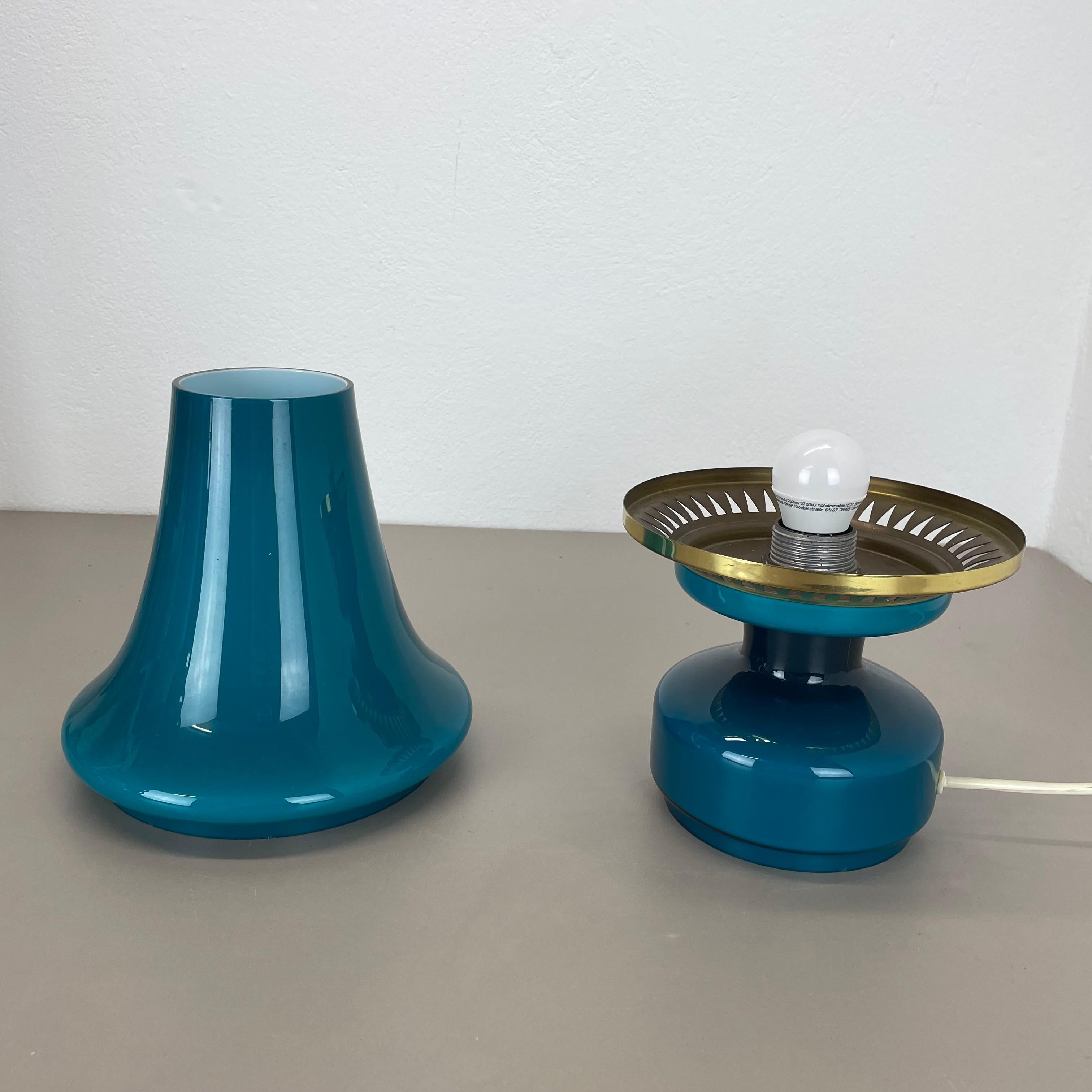 Lampe de bureau en verre vert de Hans Agne Jakobsson pour HAJ AB Markaryd, Suède, années 1960 en vente 3