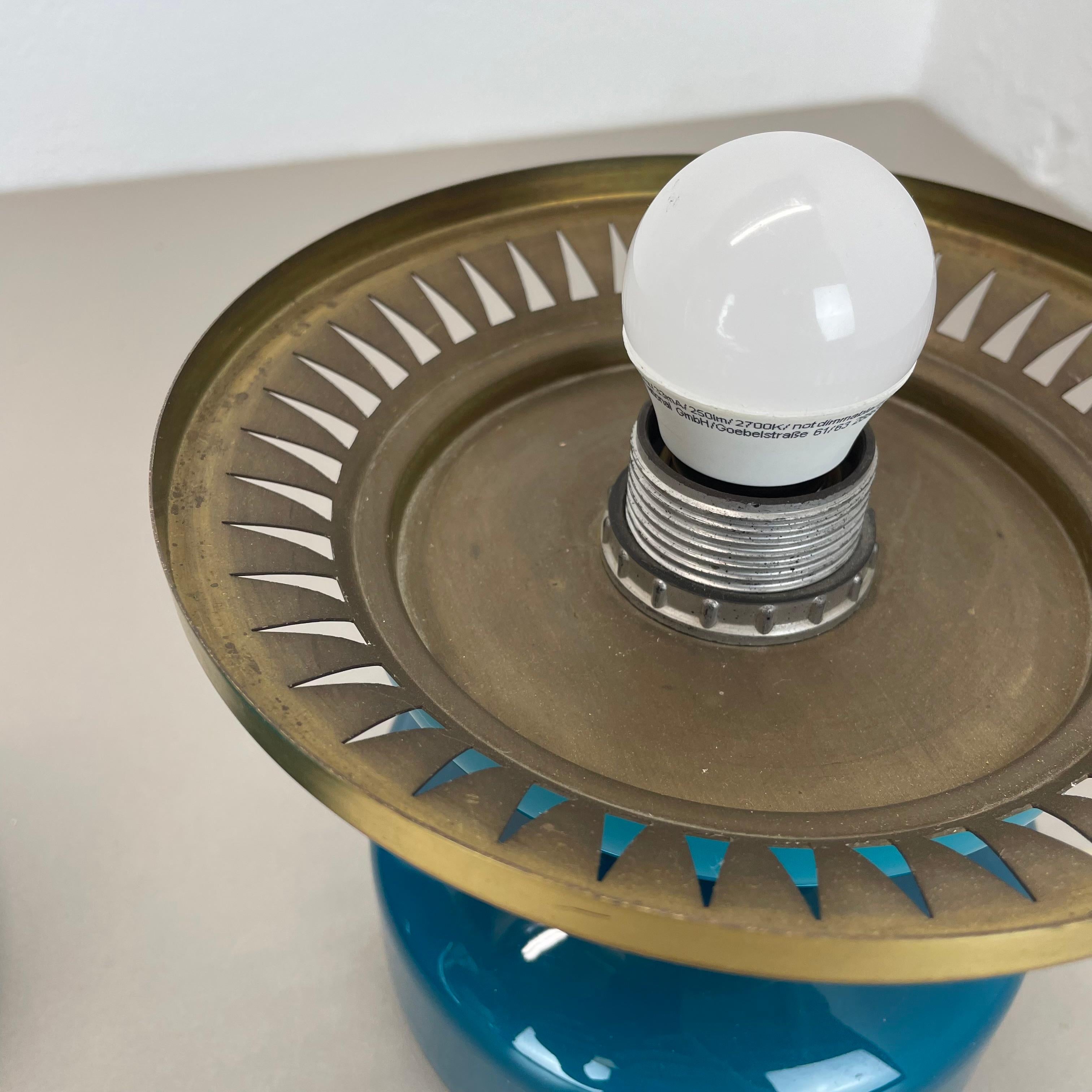 Lampe de bureau en verre vert de Hans Agne Jakobsson pour HAJ AB Markaryd, Suède, années 1960 en vente 7