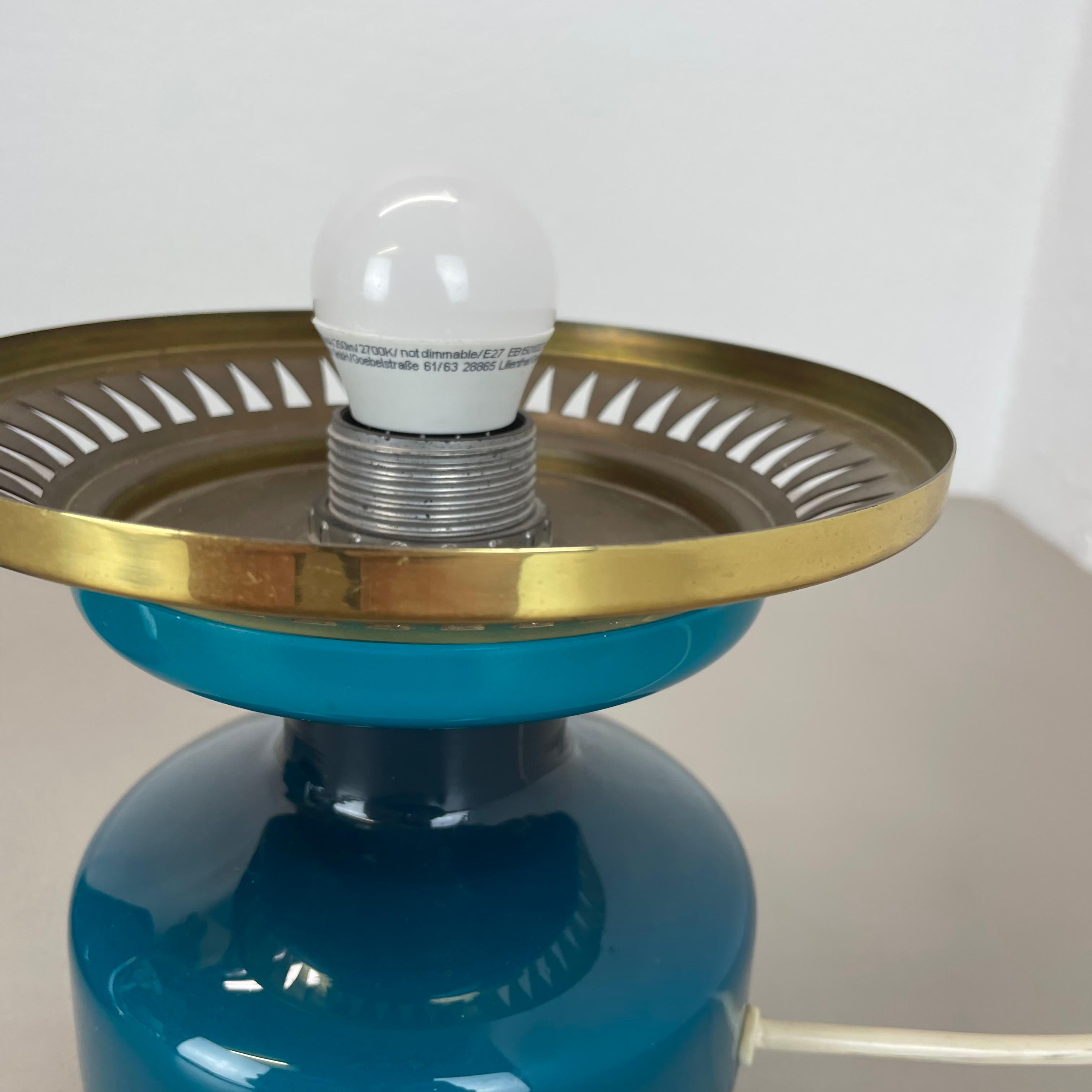Lampe de bureau en verre vert de Hans Agne Jakobsson pour HAJ AB Markaryd, Suède, années 1960 en vente 8