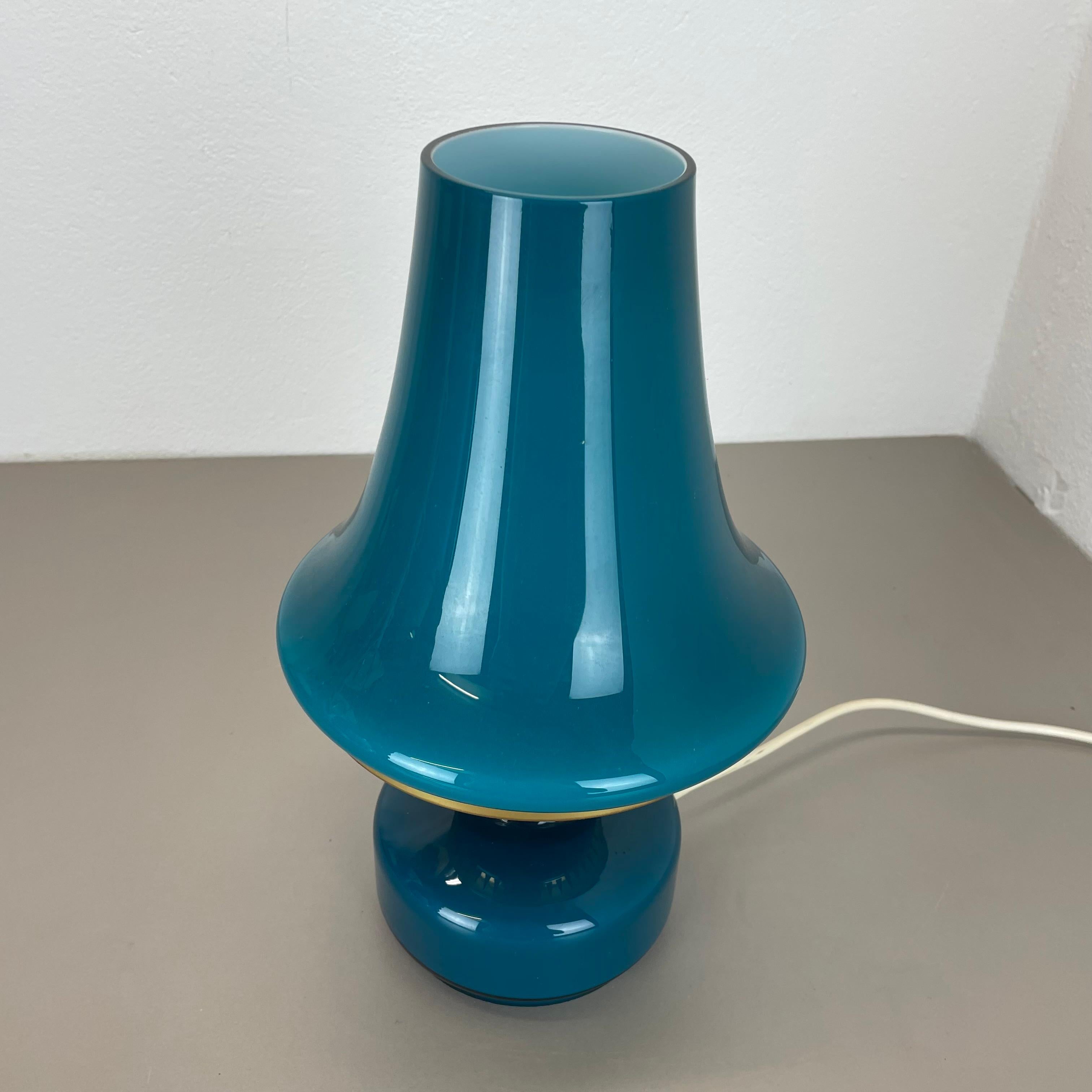 Mid-Century Modern Lampe de bureau en verre vert de Hans Agne Jakobsson pour HAJ AB Markaryd, Suède, années 1960 en vente