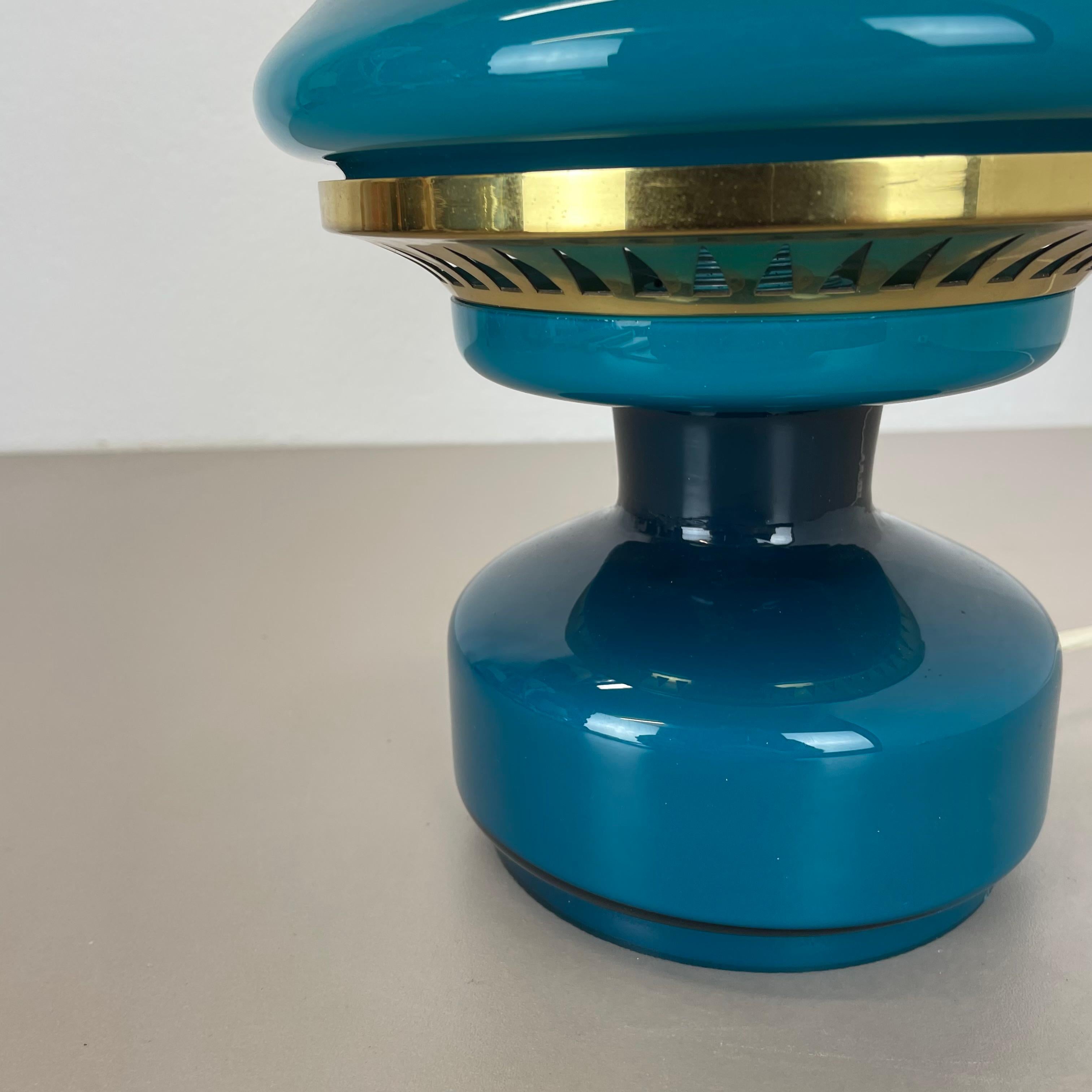 20ième siècle Lampe de bureau en verre vert de Hans Agne Jakobsson pour HAJ AB Markaryd, Suède, années 1960 en vente