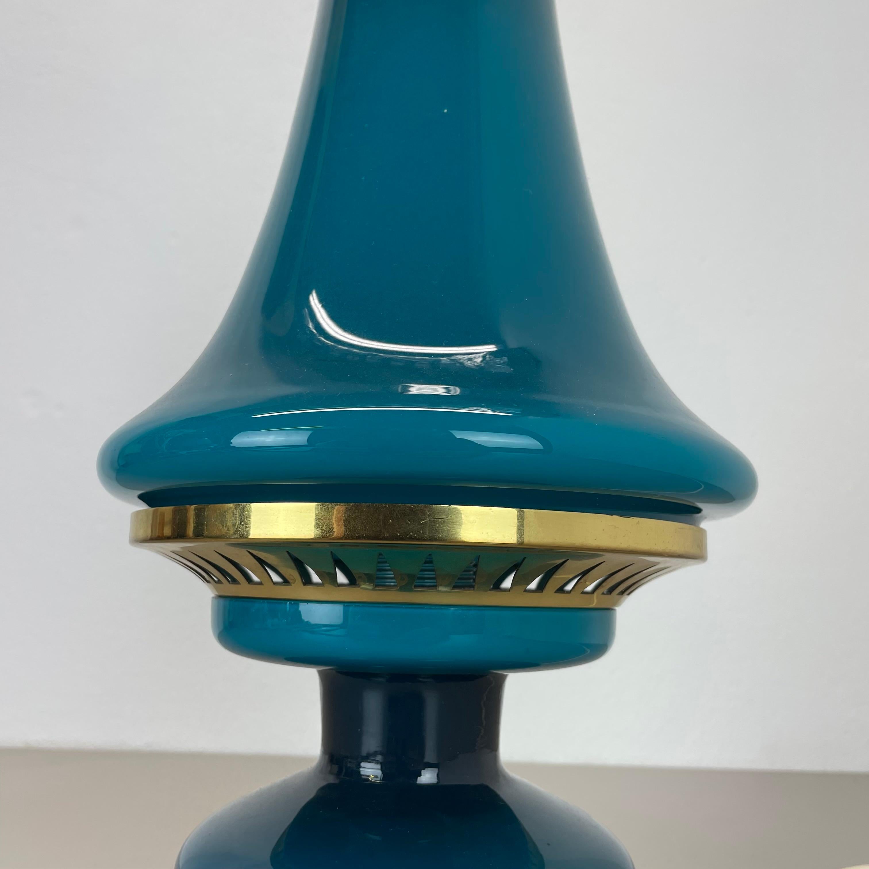 Métal Lampe de bureau en verre vert de Hans Agne Jakobsson pour HAJ AB Markaryd, Suède, années 1960 en vente