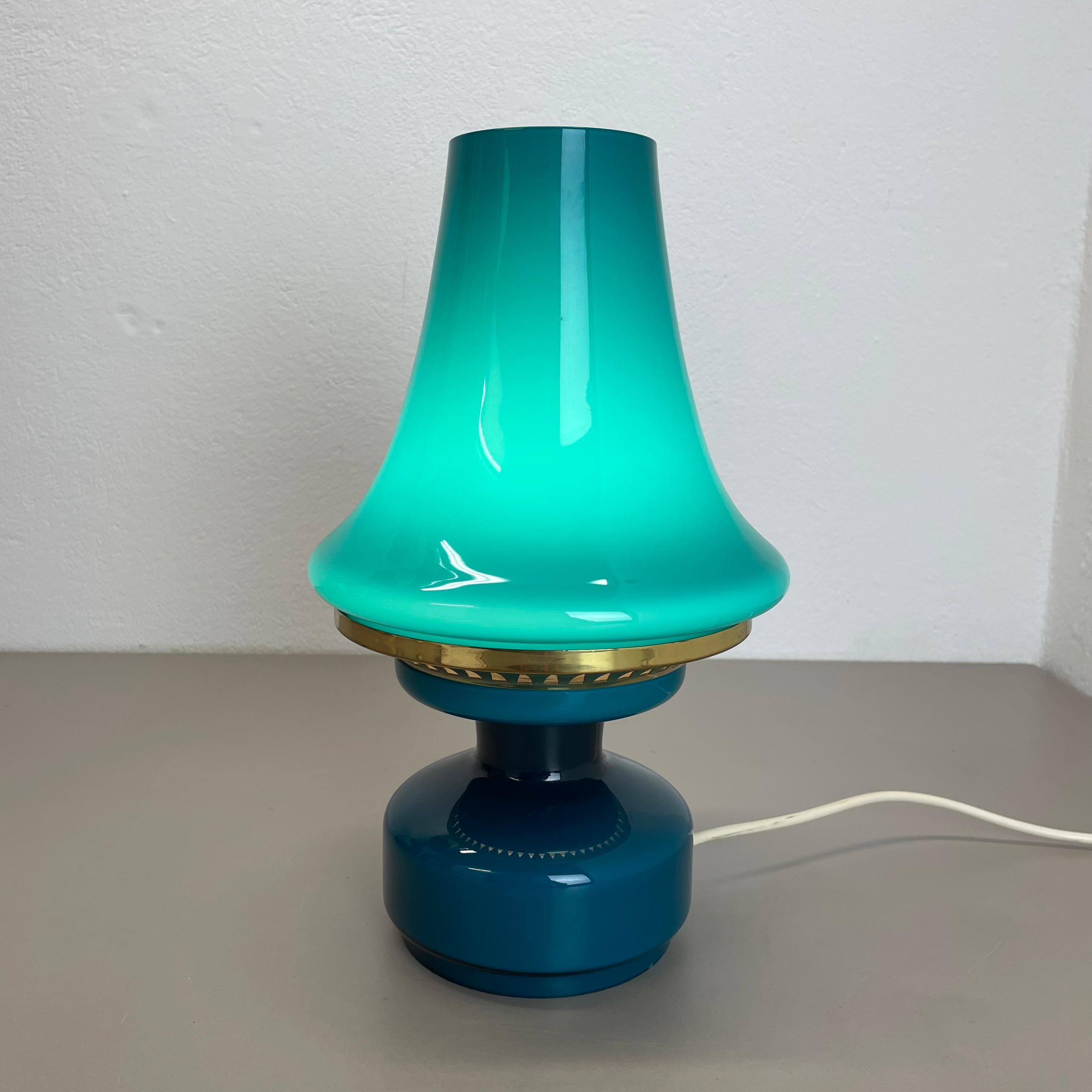 Lampe de bureau en verre vert de Hans Agne Jakobsson pour HAJ AB Markaryd, Suède, années 1960 en vente 1