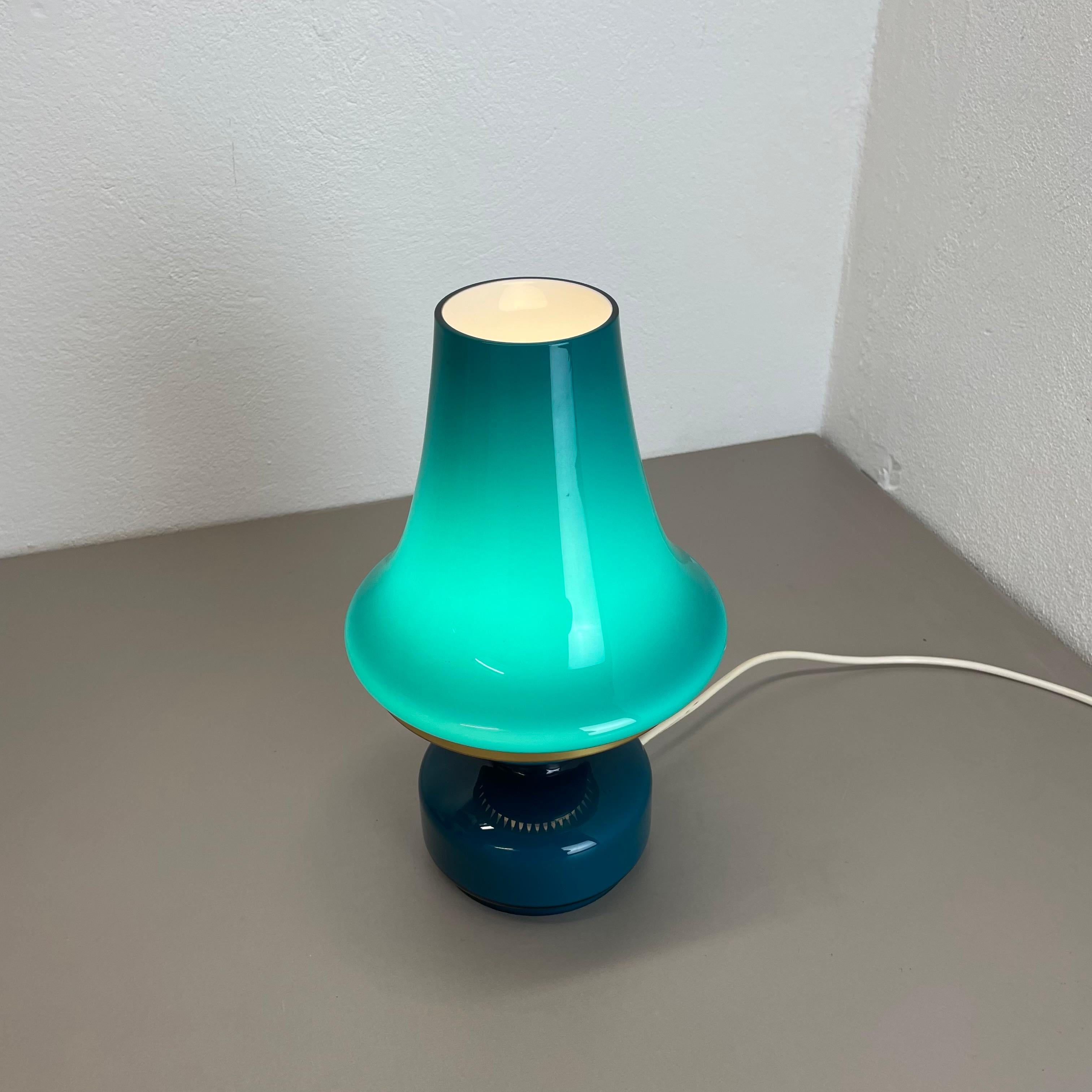 Lampe de bureau en verre vert de Hans Agne Jakobsson pour HAJ AB Markaryd, Suède, années 1960 en vente 2