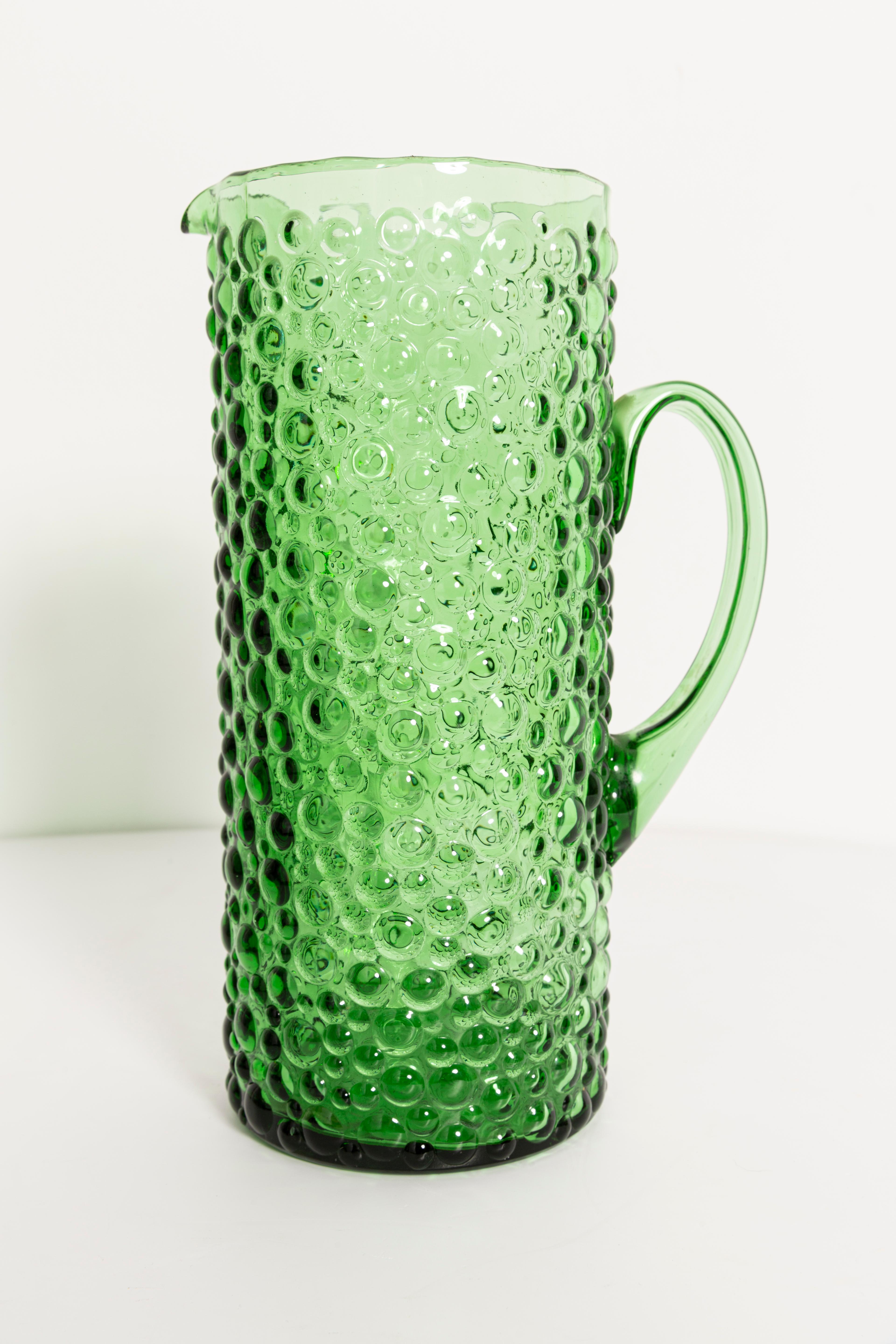 Grüne Empoli-Vase aus grünem Glas, 20. Jahrhundert, Italien, 1960er Jahre (Italienisch) im Angebot