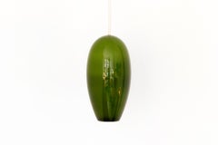 Green Glass Hanging Lamp by Jo Hammerborg Model Life for Fog and Morup