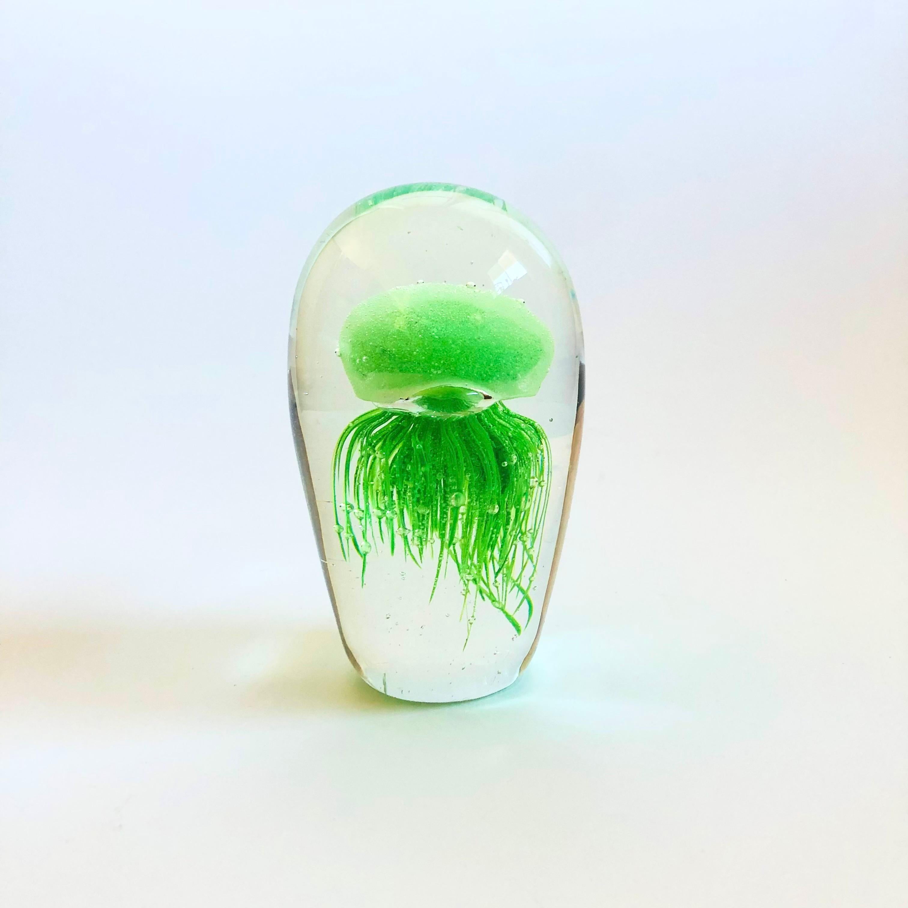 Green Glass Jellyfish 1