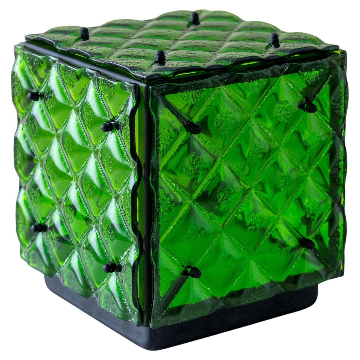 Lampada in vetro verde