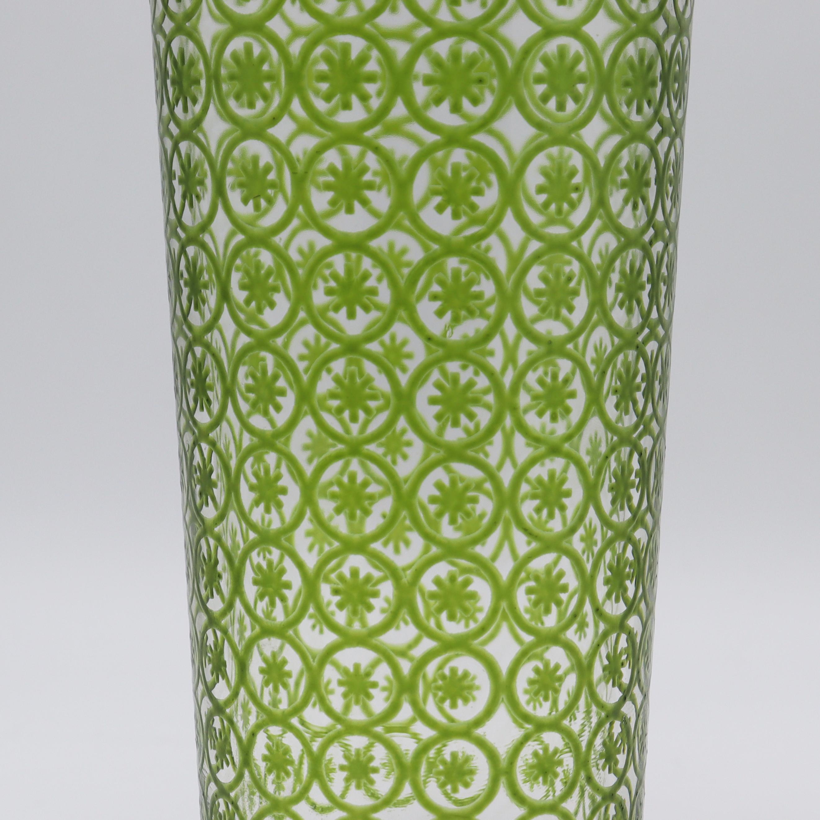 Mid-20th Century Green Glass Martini Cocktail Shaker, c. 1950