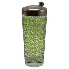 Green Glass Martini Cocktail Shaker, c. 1950