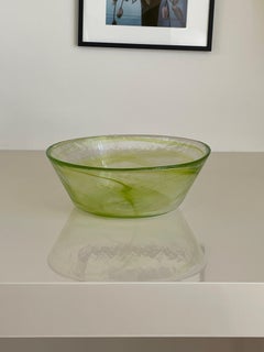 Green Glass 'Mine' Bowls by Ulrica Hydman-Vallien