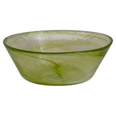 Green Glass 'Mine' Bowls by Ulrica Hydman-Vallien