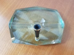 Green Glass Pen Holder by Fontana Arte, 1950s