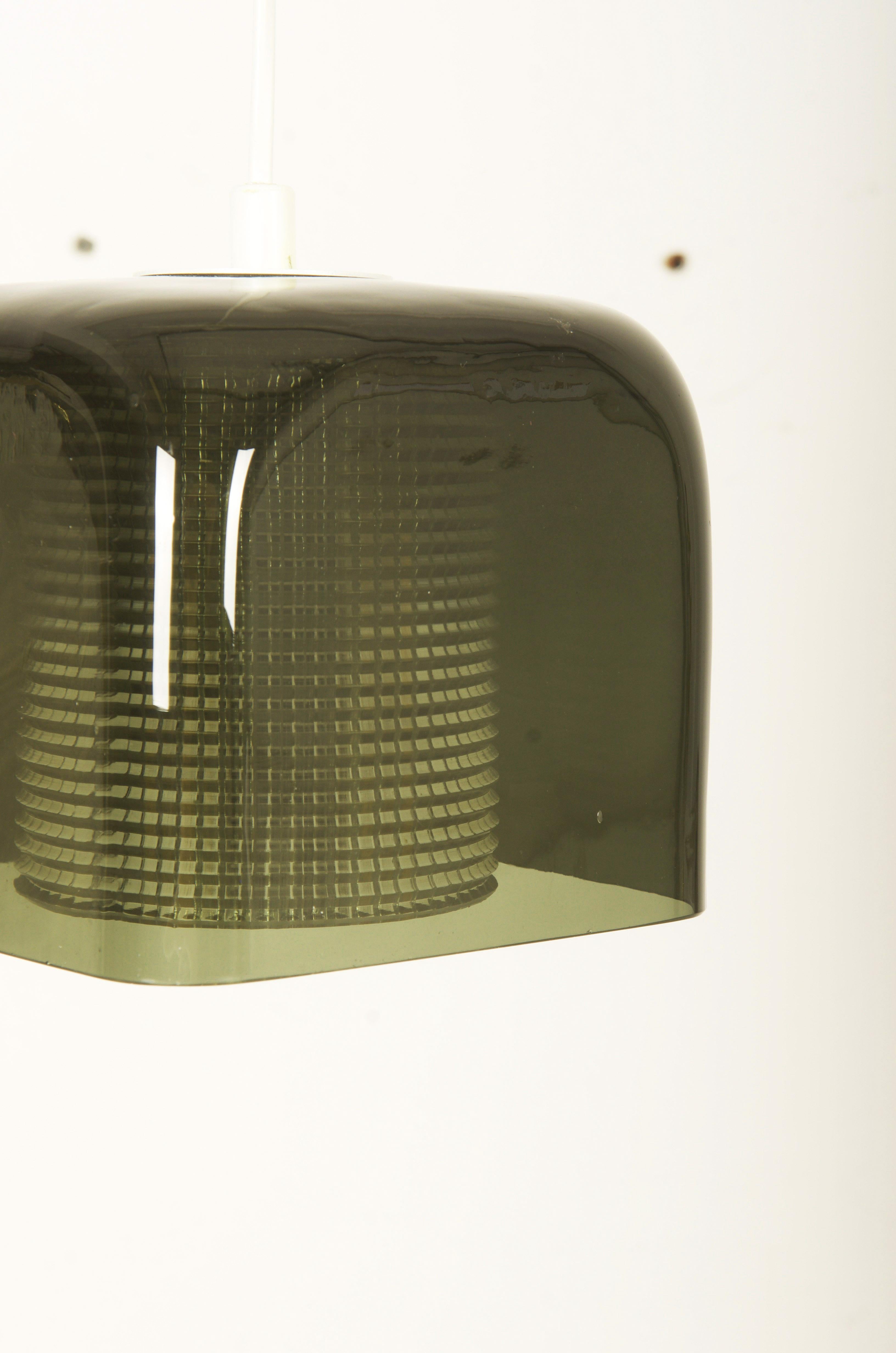 Lampada a sospensione in vetro verde di Carl Fagerlund in vendita 2