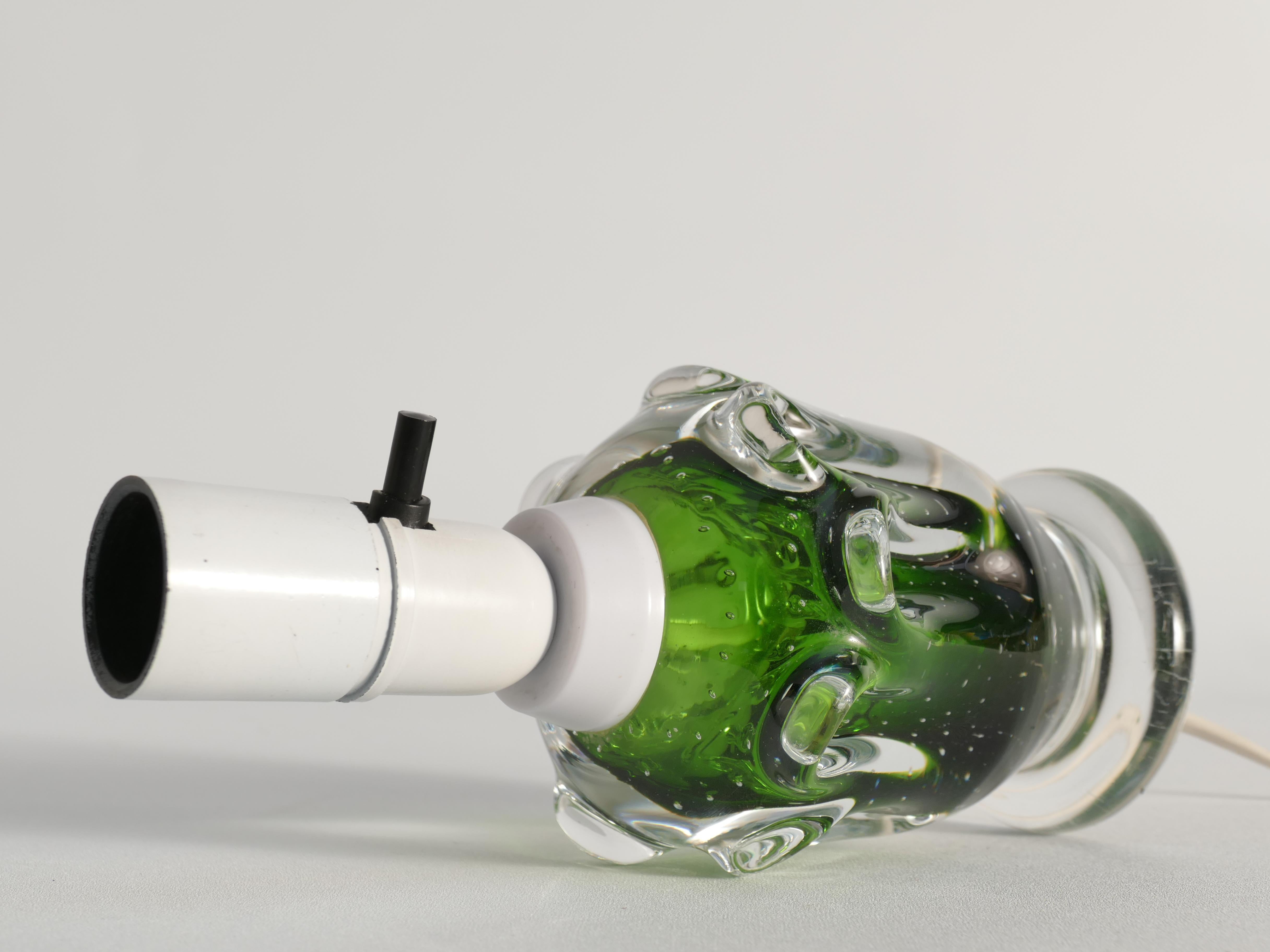 Lampe de table en verre vert Börne Augustsson, Åseda, années 1950 en vente 9
